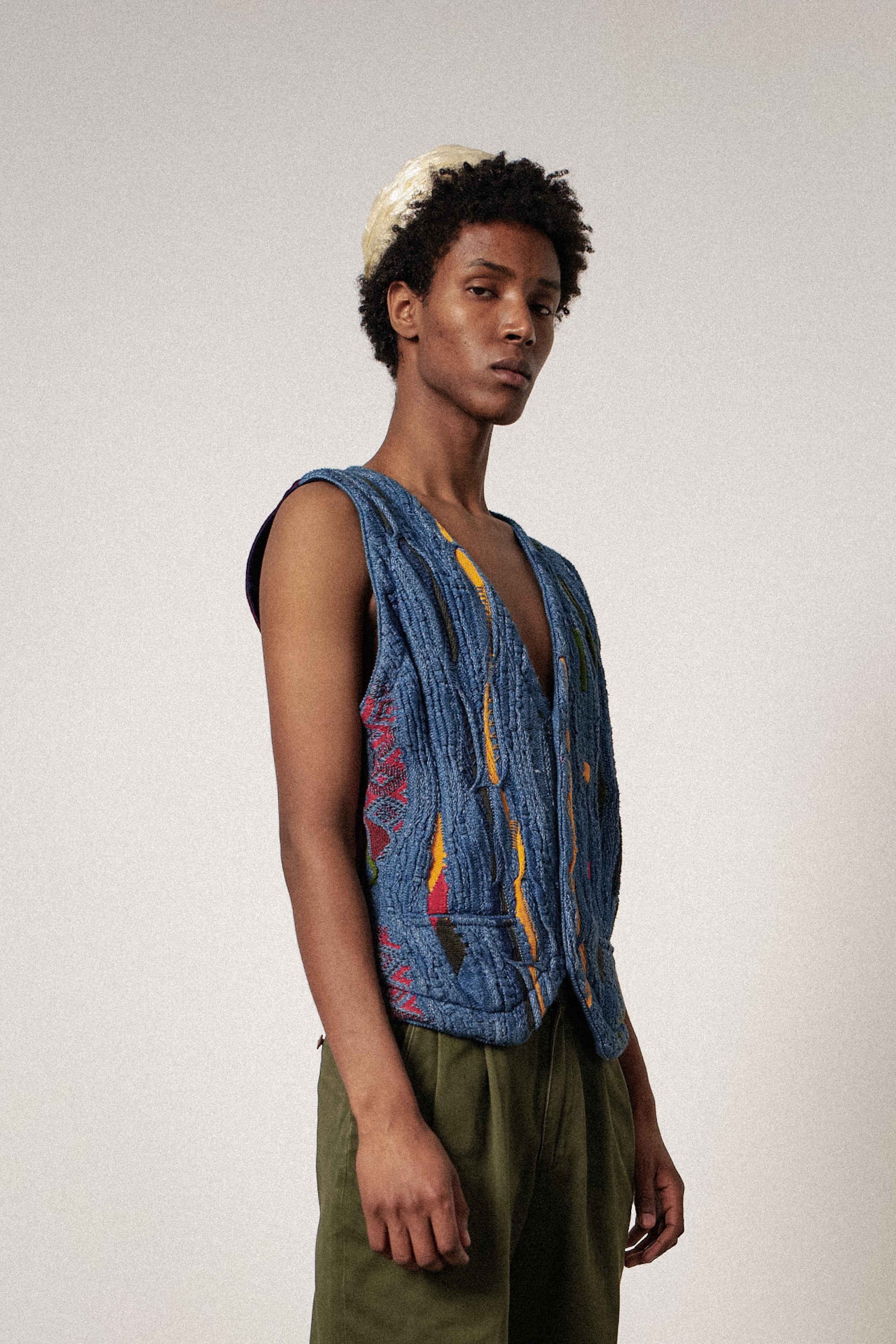 Coogi Blue Waistcoat