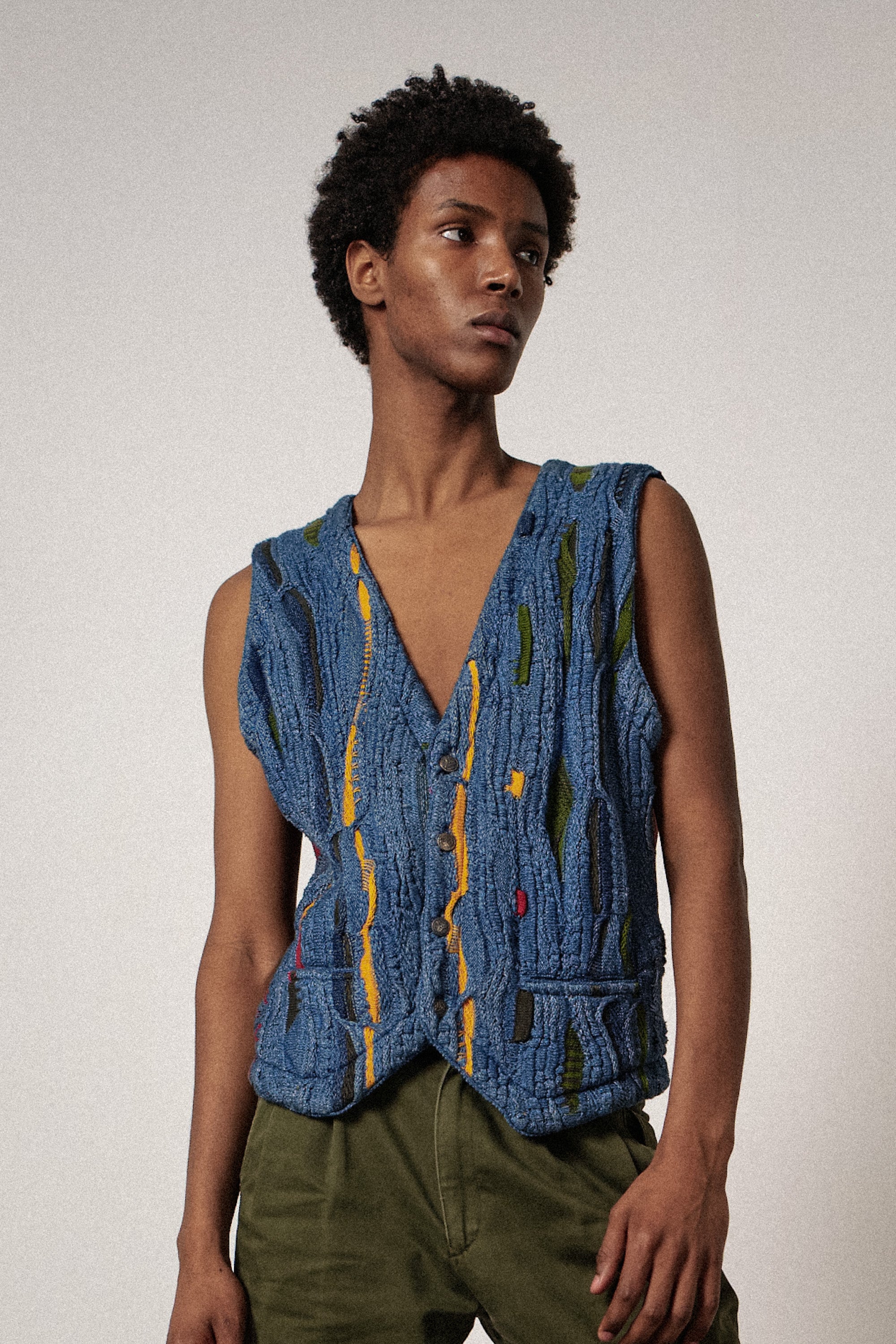 Coogi Blue Waistcoat