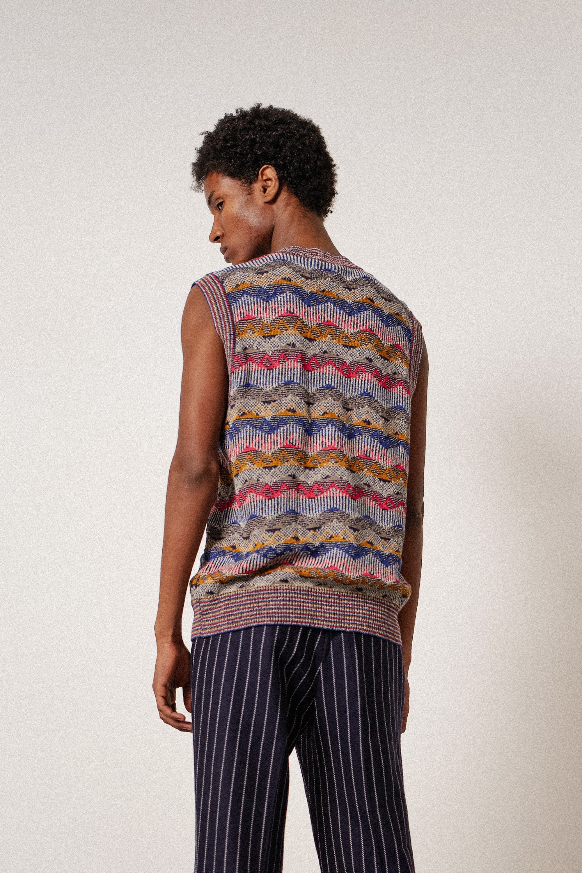 Missoni Knit Blue Waistcoat