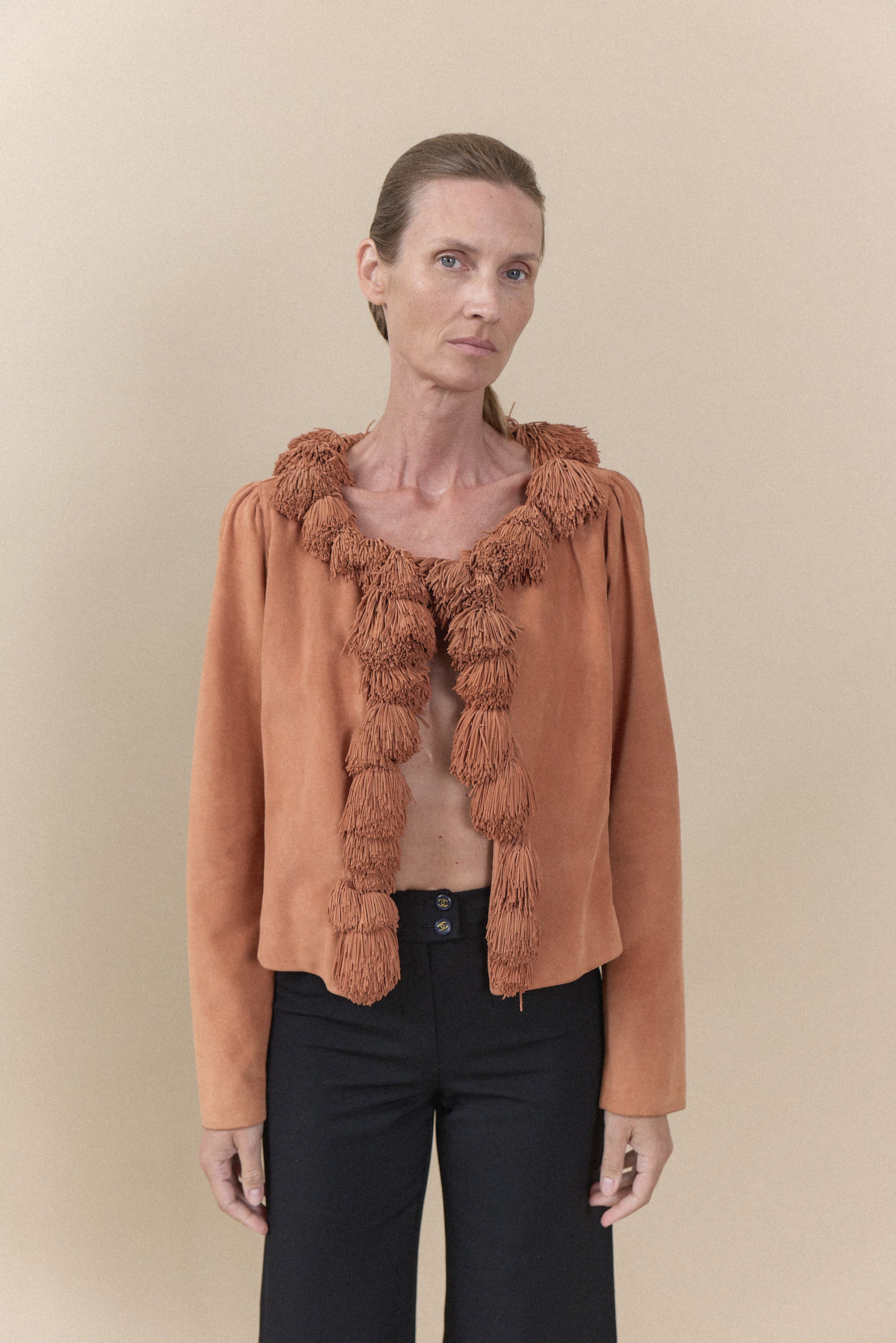 YSL Rive Gauche Tom Ford Era Suede Jacket | WILDE Copenhagen