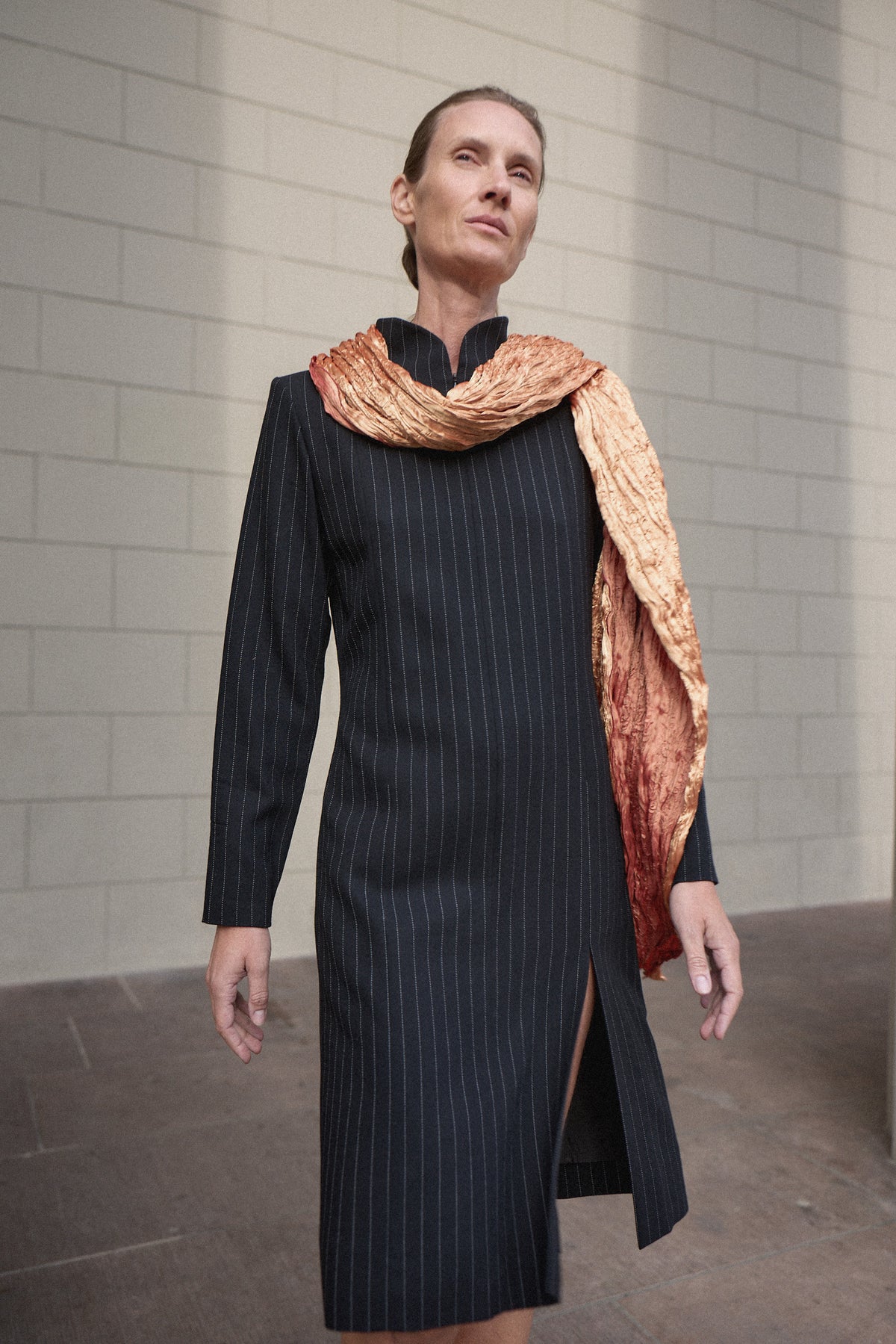 Vintage YSL Rive Gauche Pinstripe Dress | WILDE Copenhagen