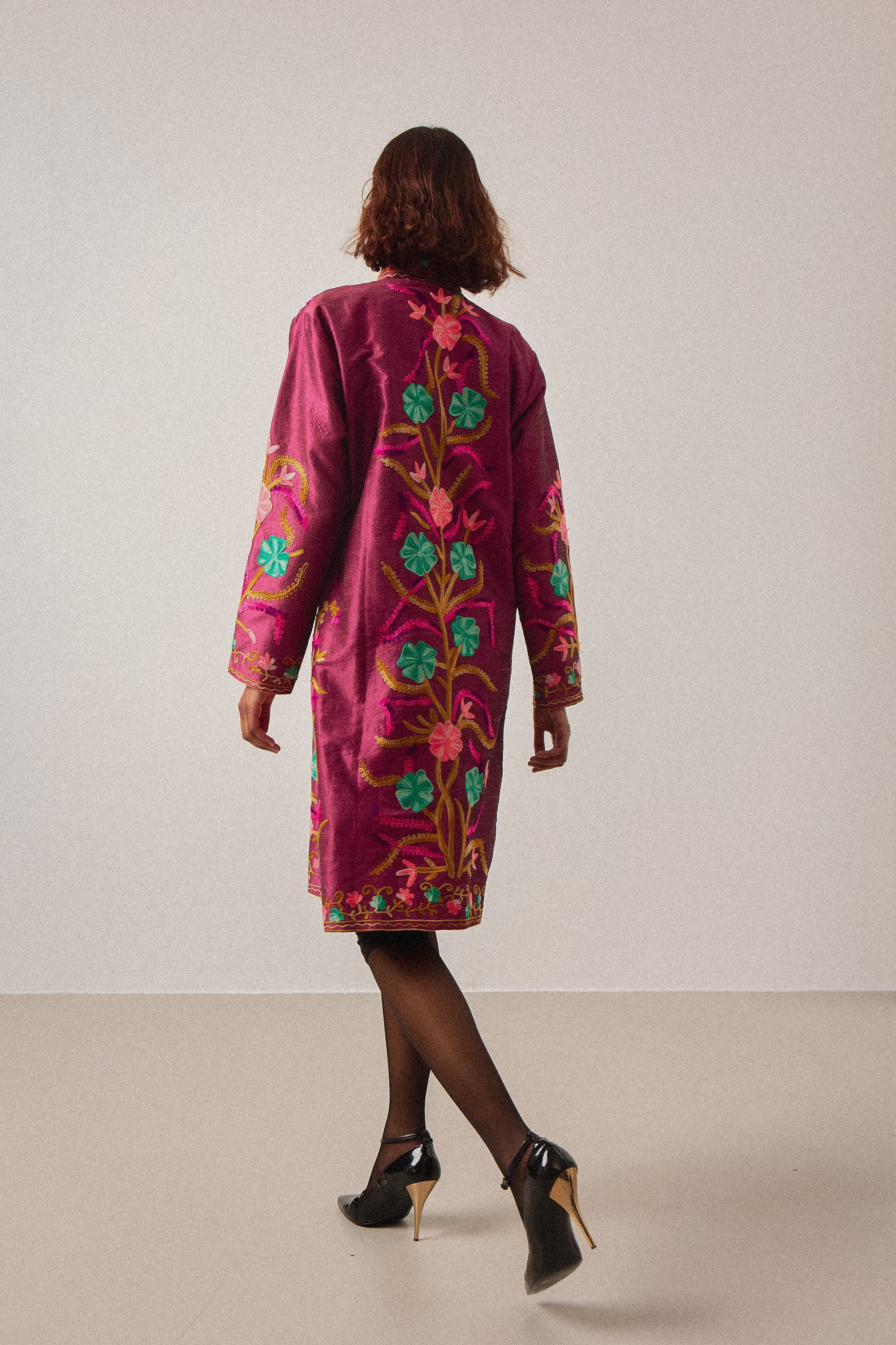 Embroidered Silk Jacket