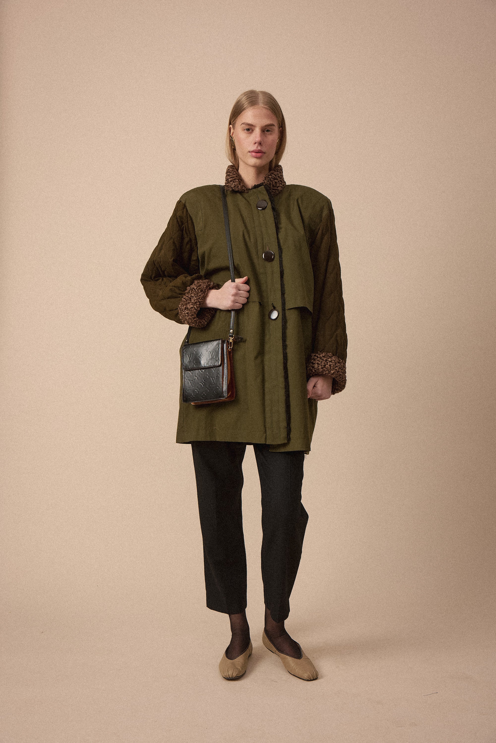 Yves Saint Laurent Green Coat