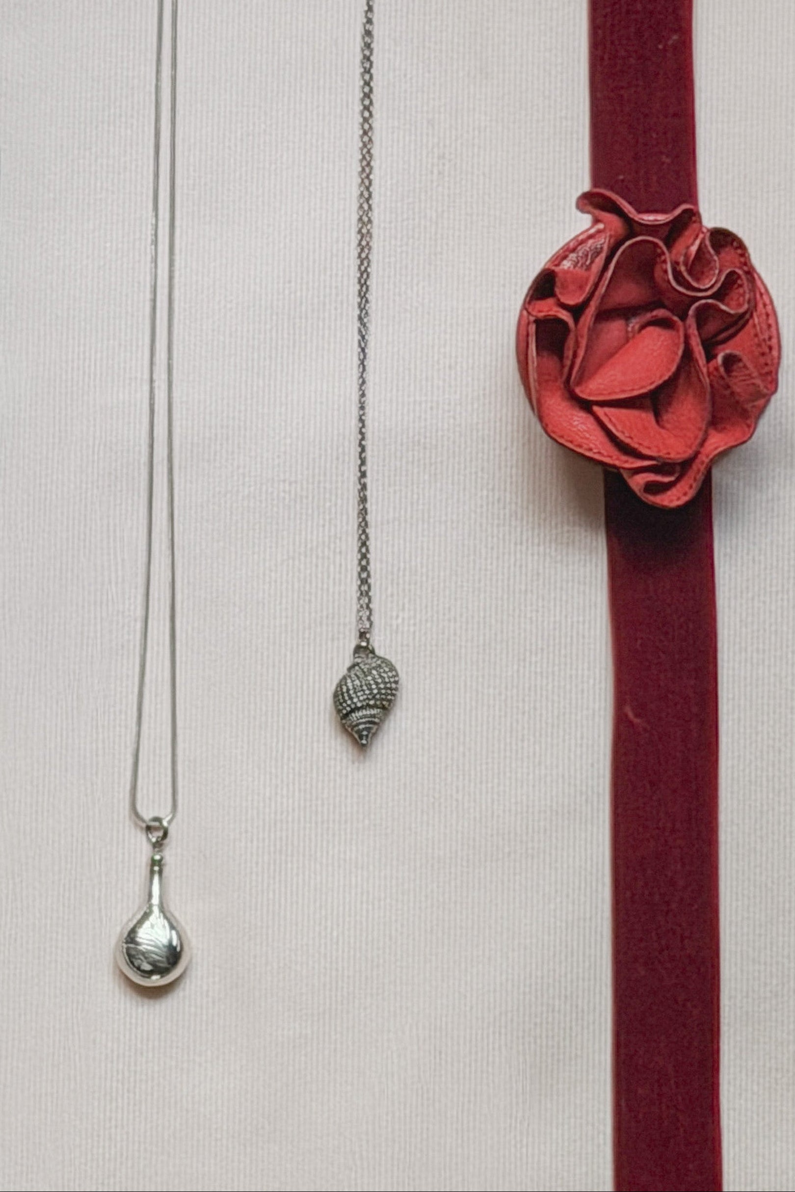Vintage Silver Seashell Pendant Necklace, WILDE Copenhagen
