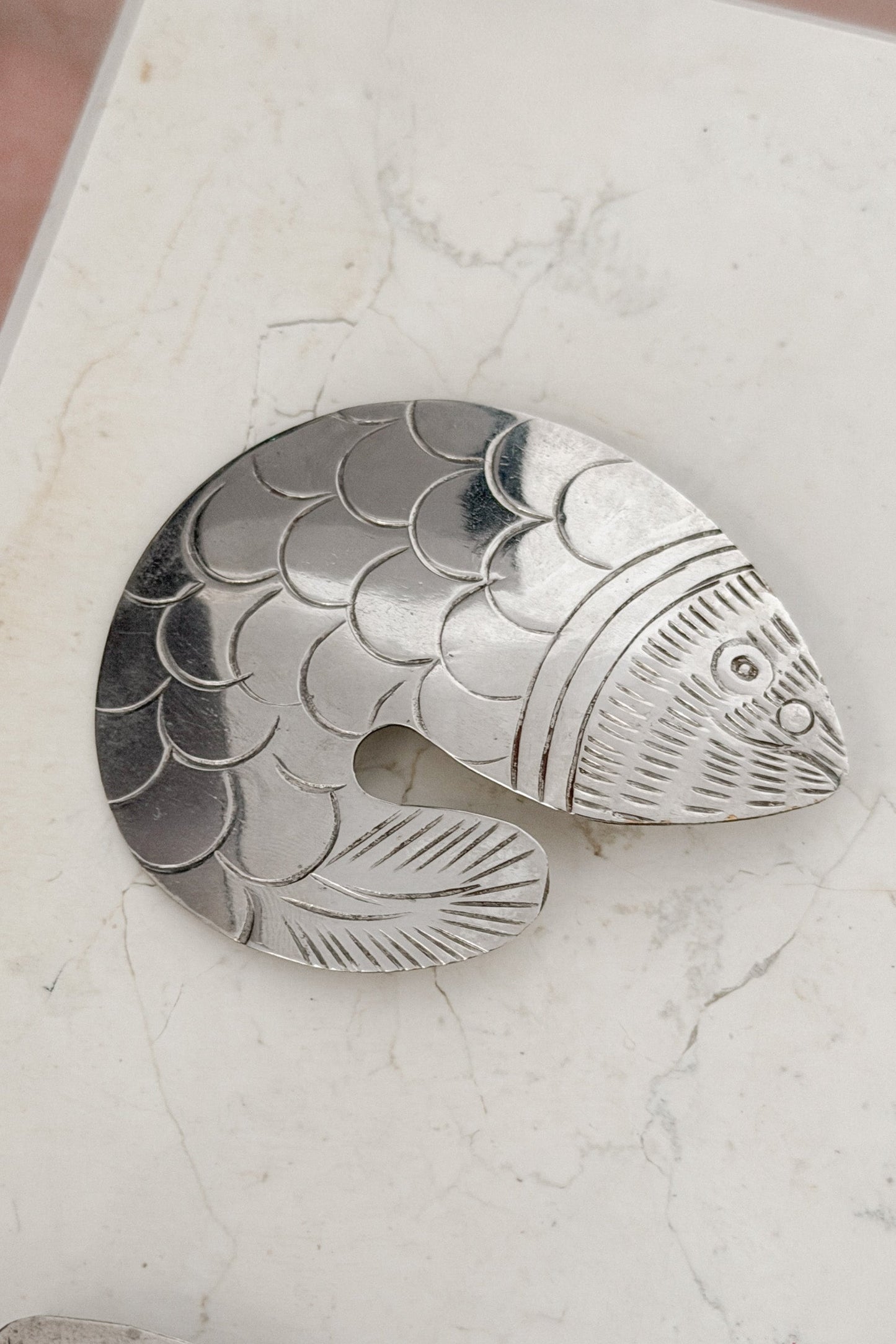 Vintage Silver Fish Brooch, WILDE Copenhagen