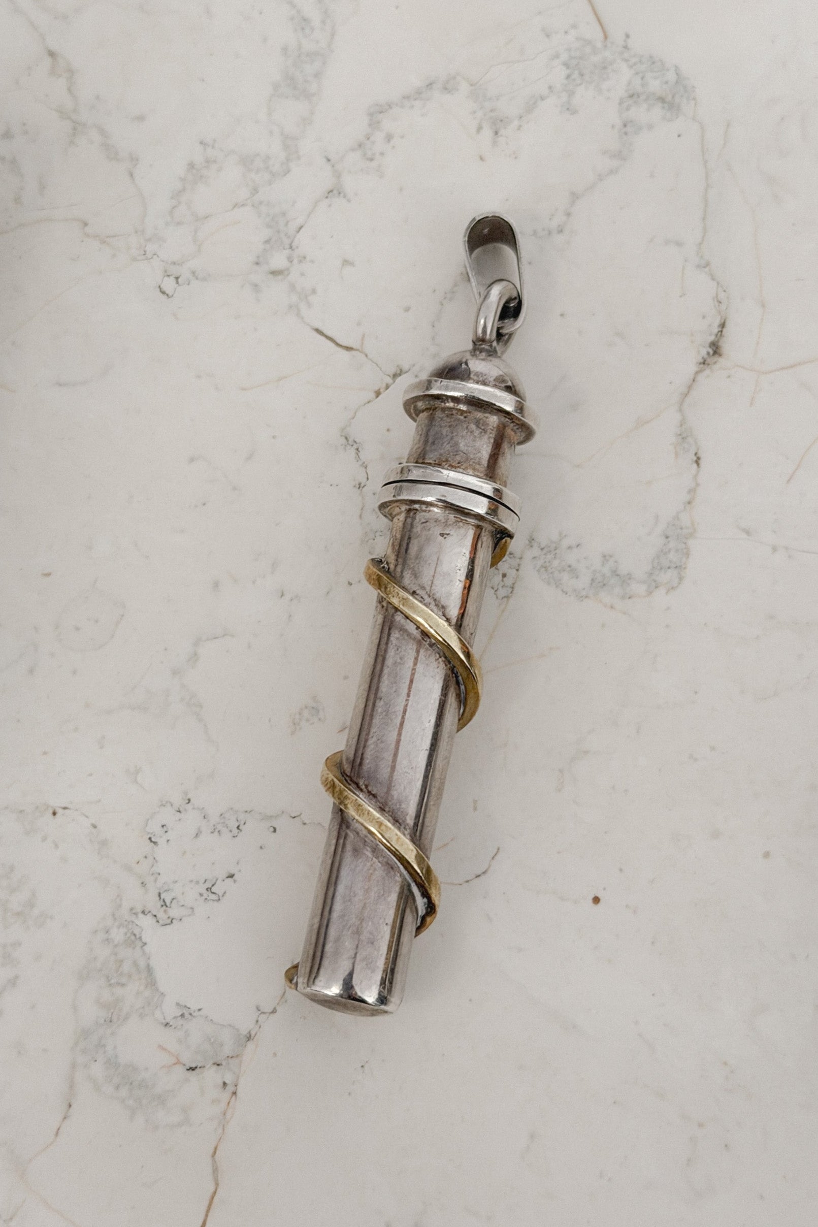 Vintage Silver Perfume Bottle Pendant, WILDE Copenhagen