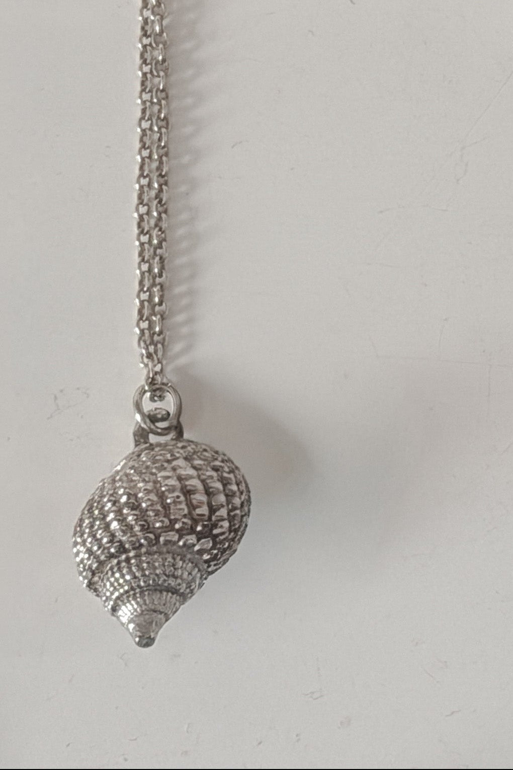 Vintage Silver Seashell Pendant Necklace, WILDE Copenhagen