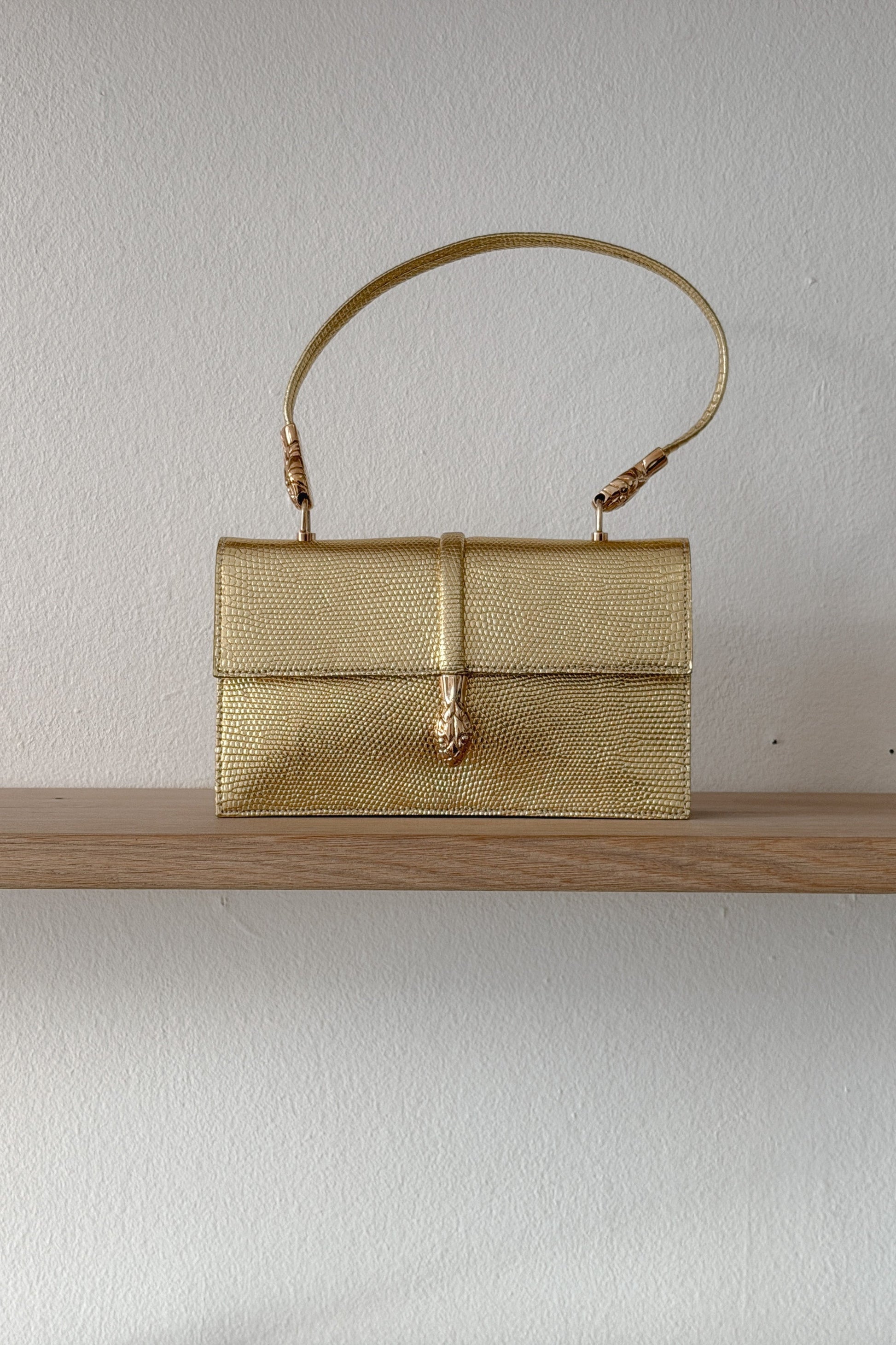 Yves Saint Laurent Rive Gauche Gold Serpent Handbag, WILDE Copenhagen