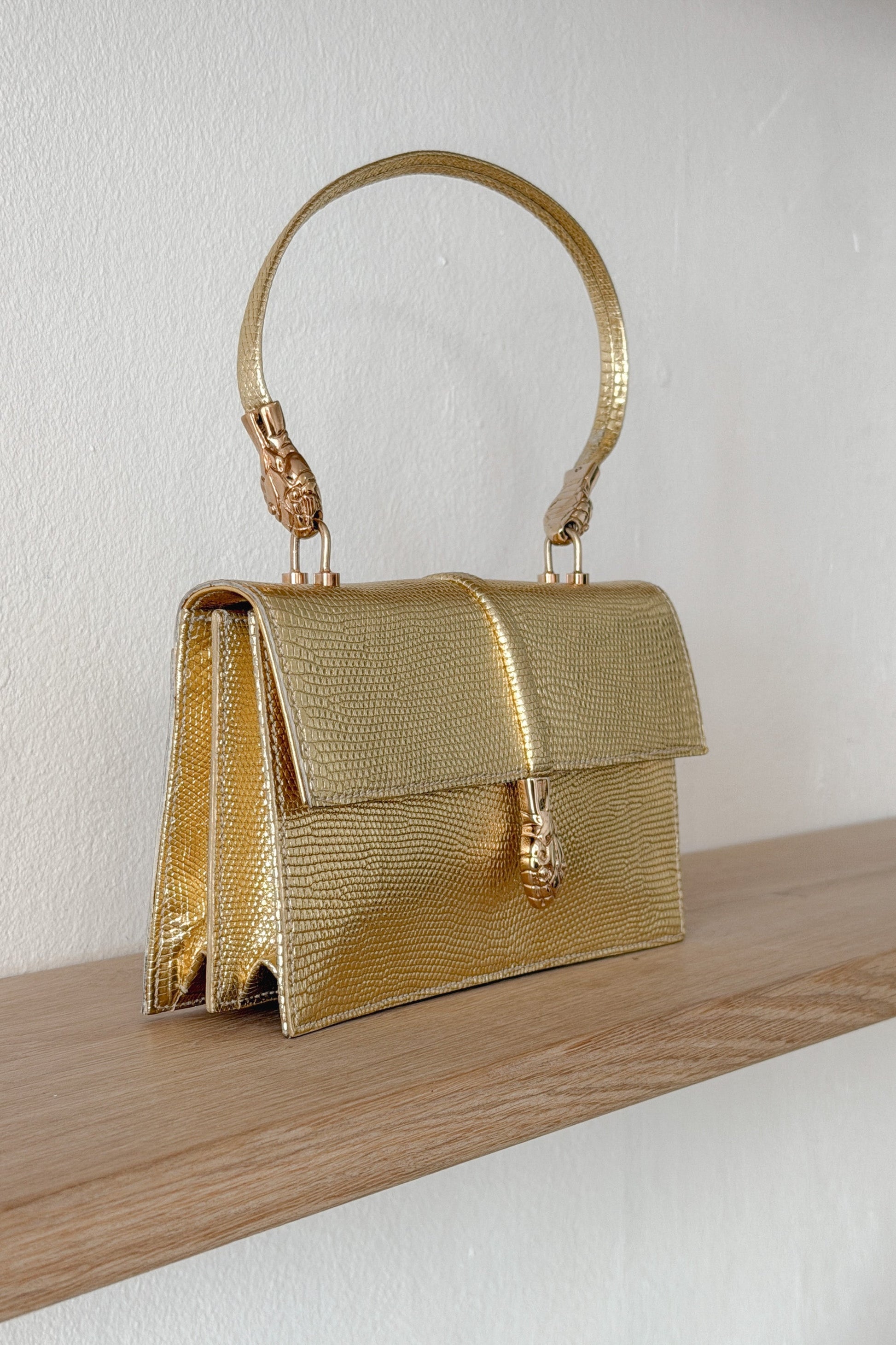 Yves Saint Laurent Rive Gauche Gold Serpent Handbag, WILDE Copenhagen