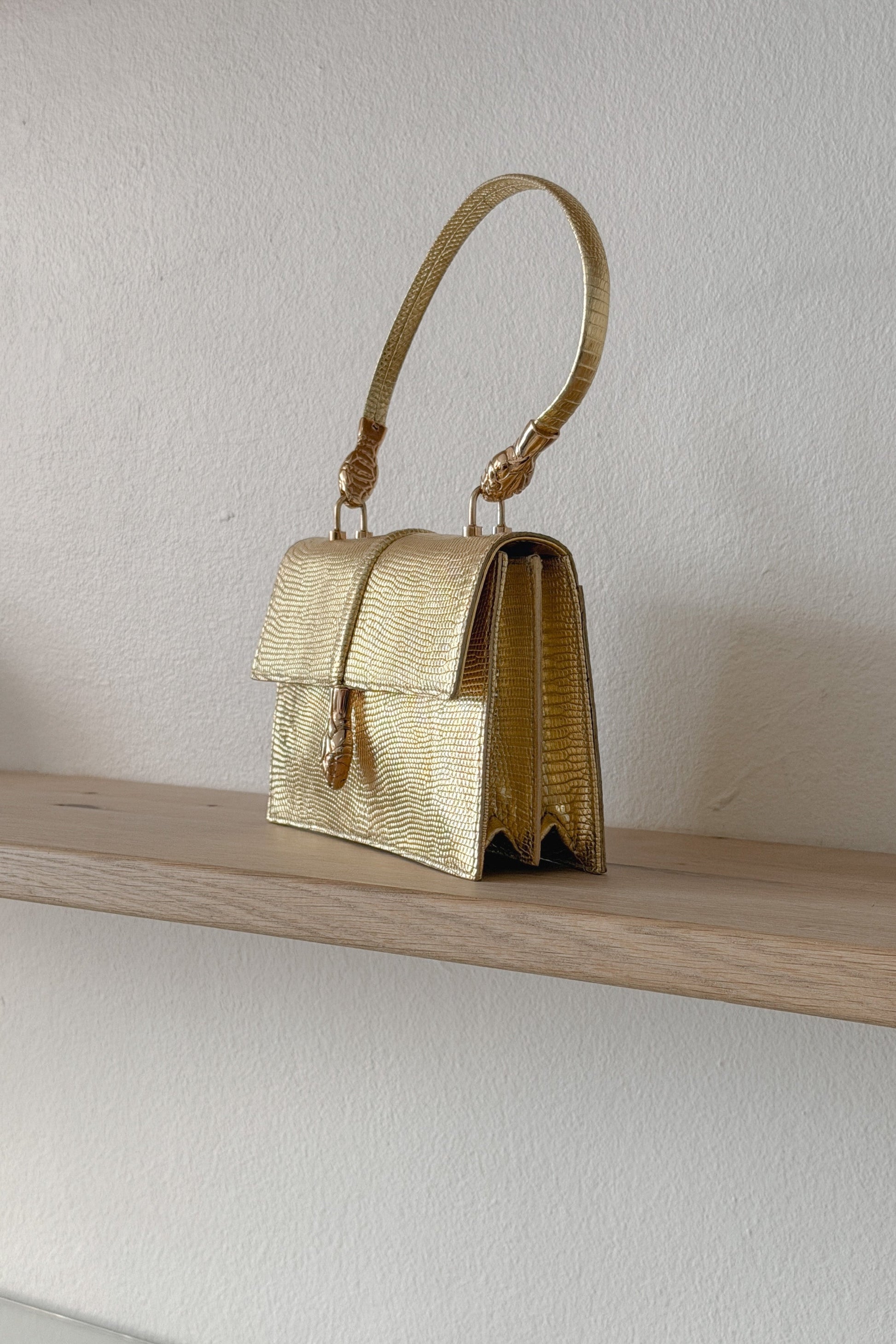 Yves Saint Laurent Rive Gauche Gold Serpent Handbag, WILDE Copenhagen