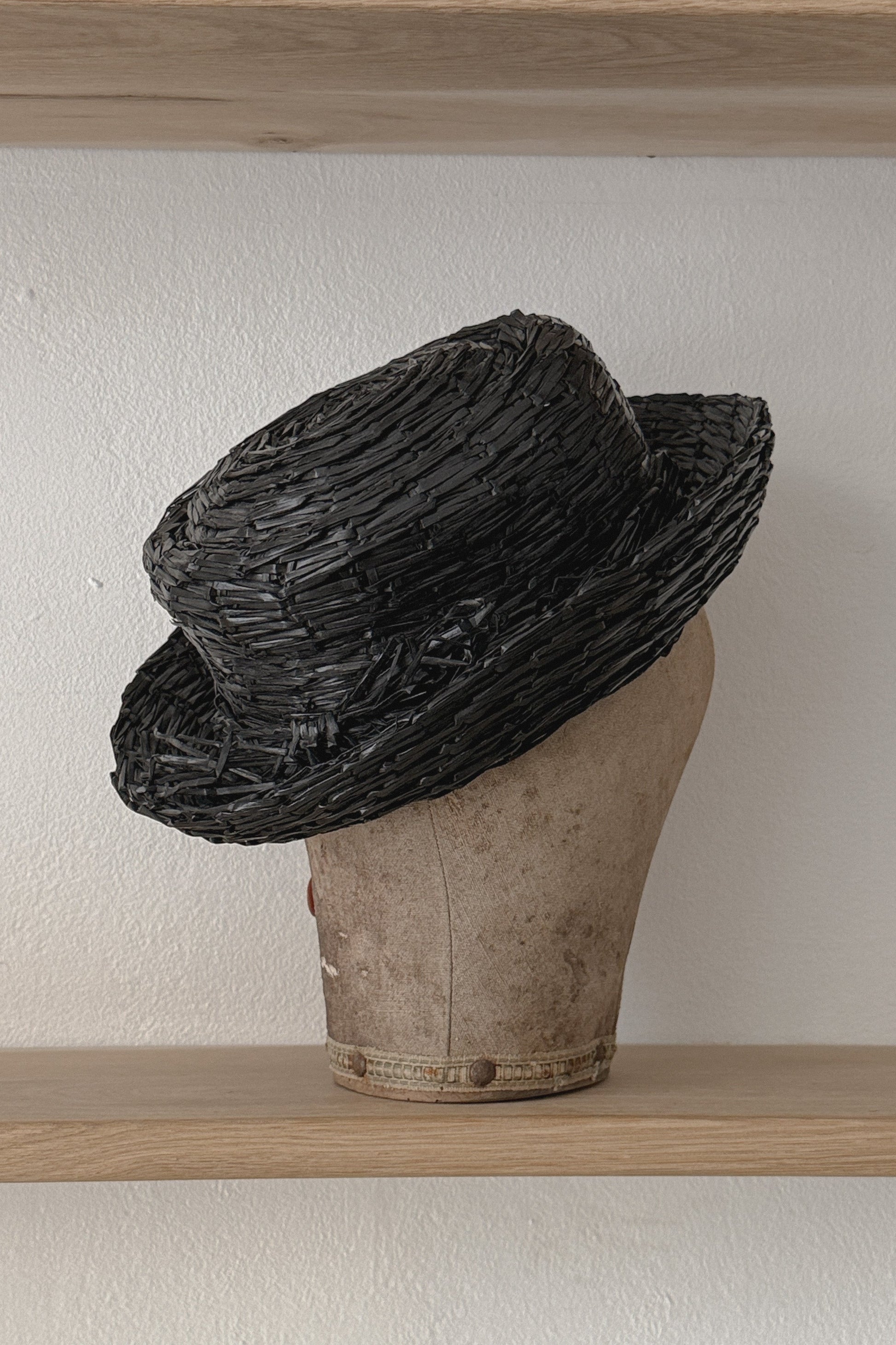 Vintage Christian Dior Black Boat Hat, WILDE Copenhagen