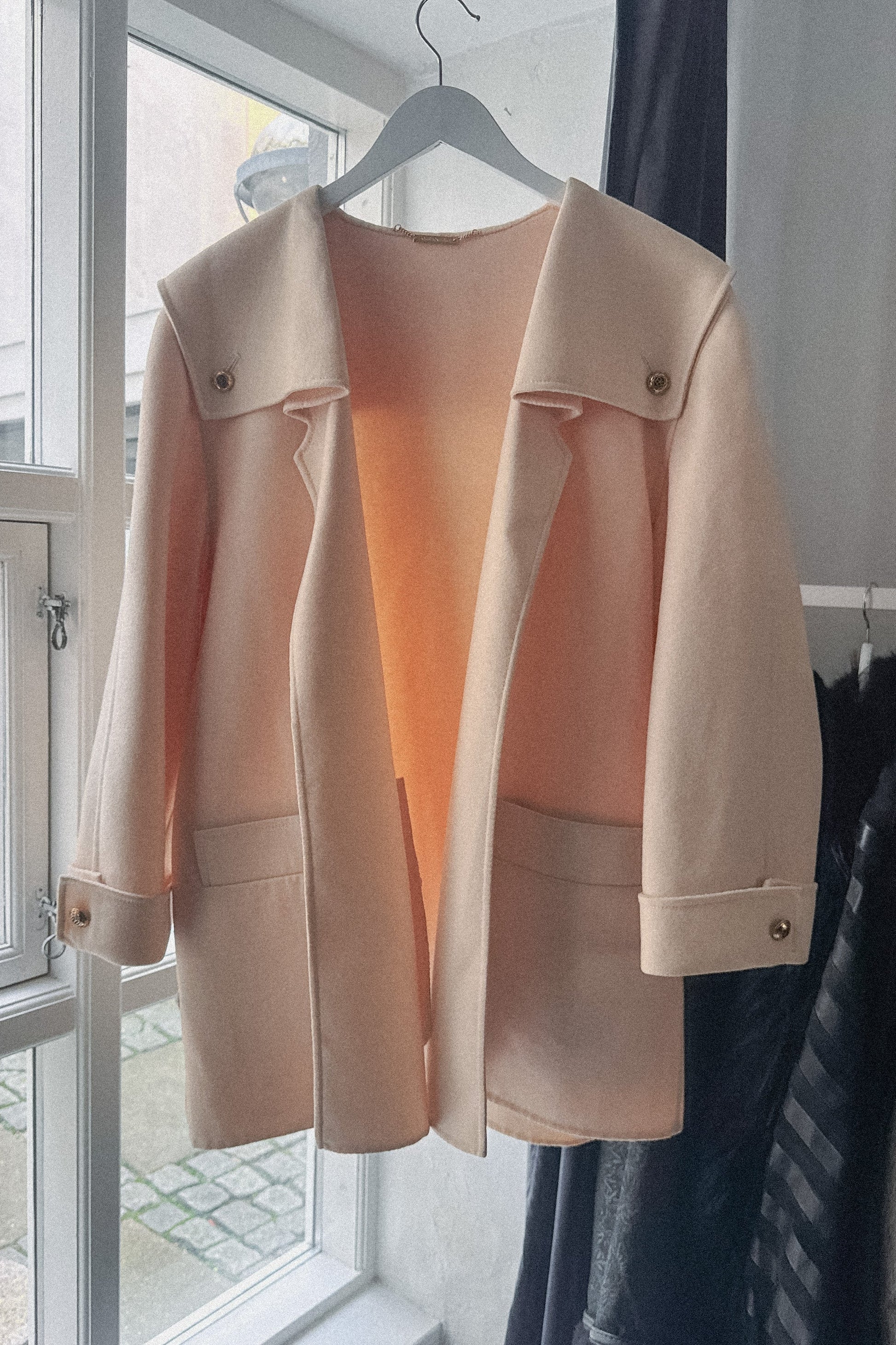 Revato Baslestra Cream Wool Coat