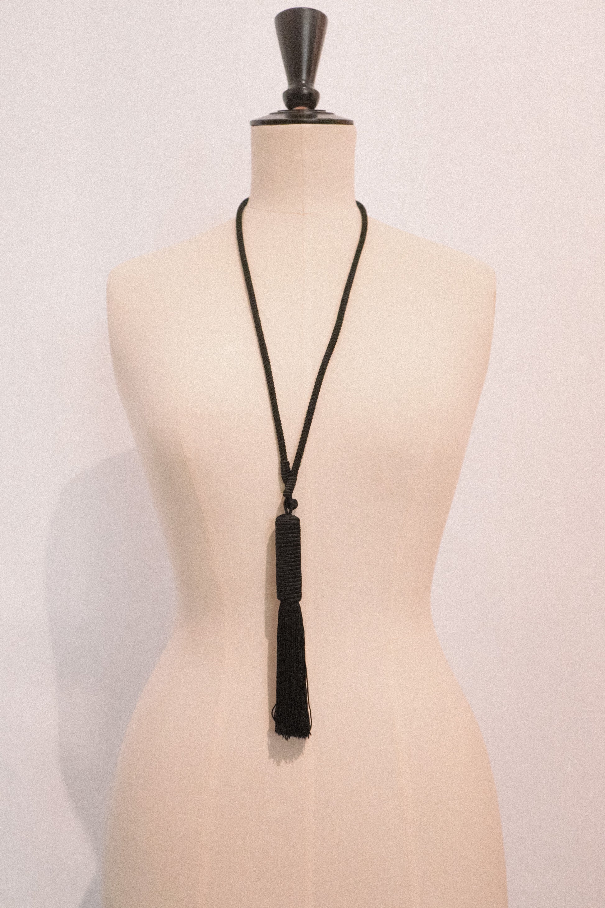 Yves Saint Laurent Tassel Rope Necklace
