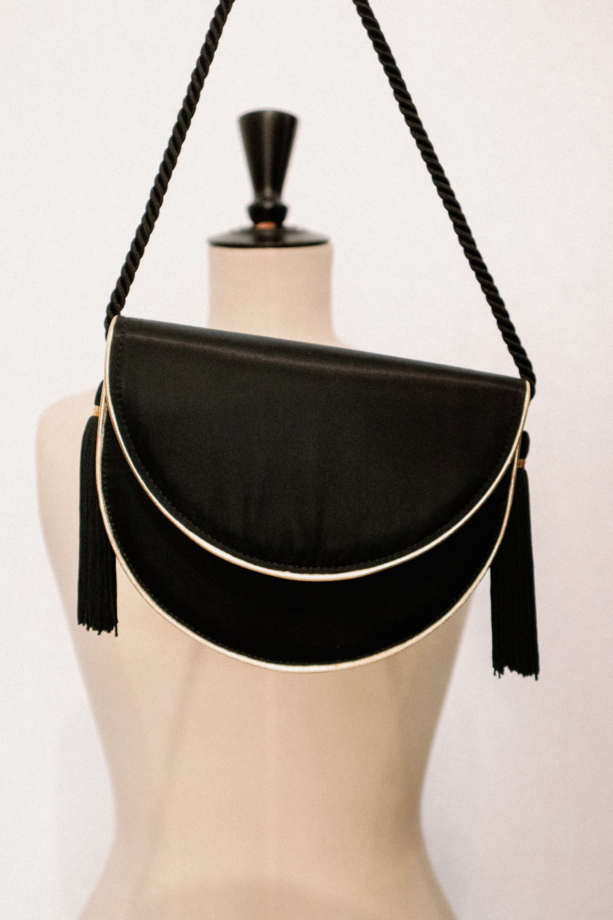 Yves Saint Laurent Satin Tassel Handbag