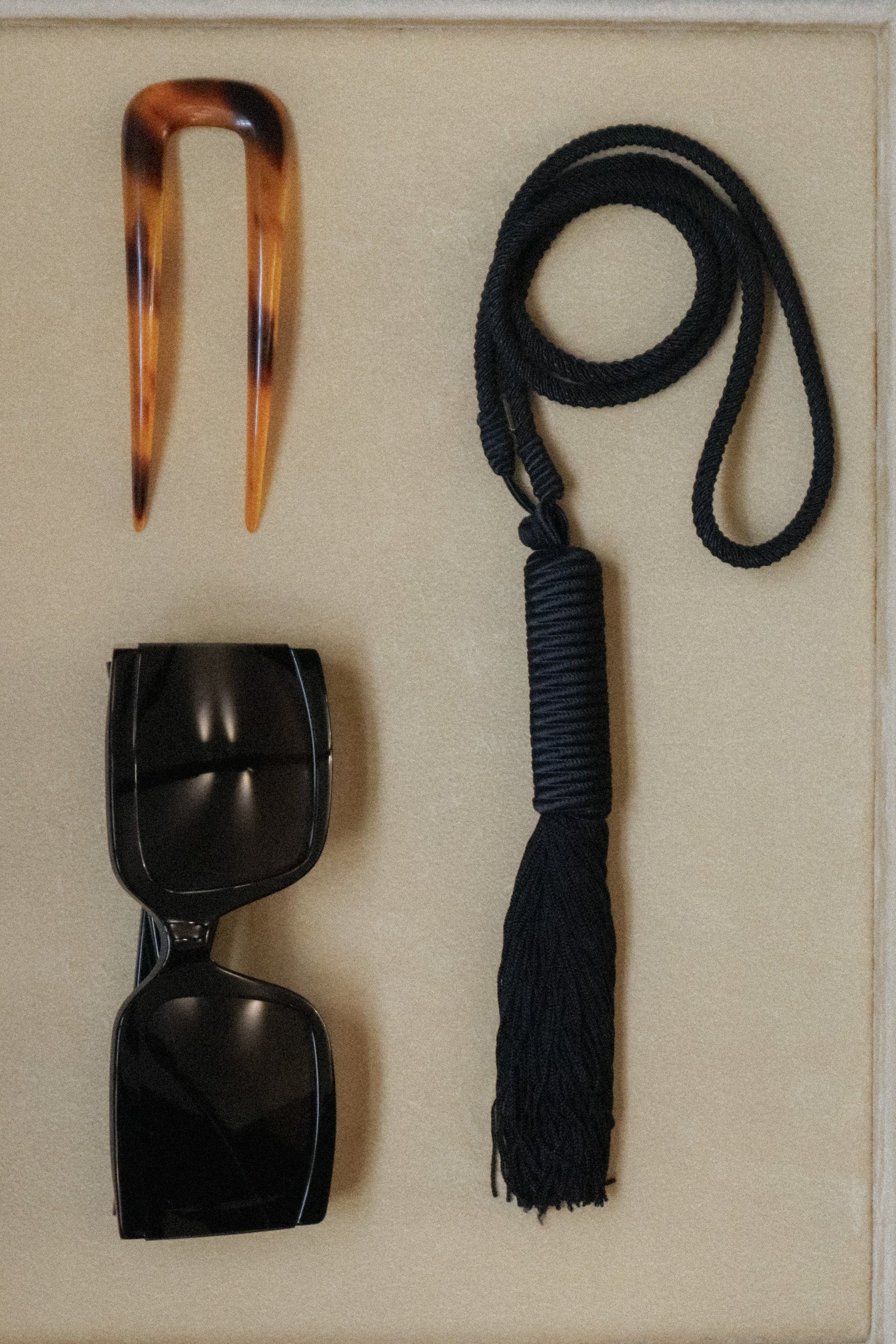 Yves Saint Laurent Tassel Rope Necklace