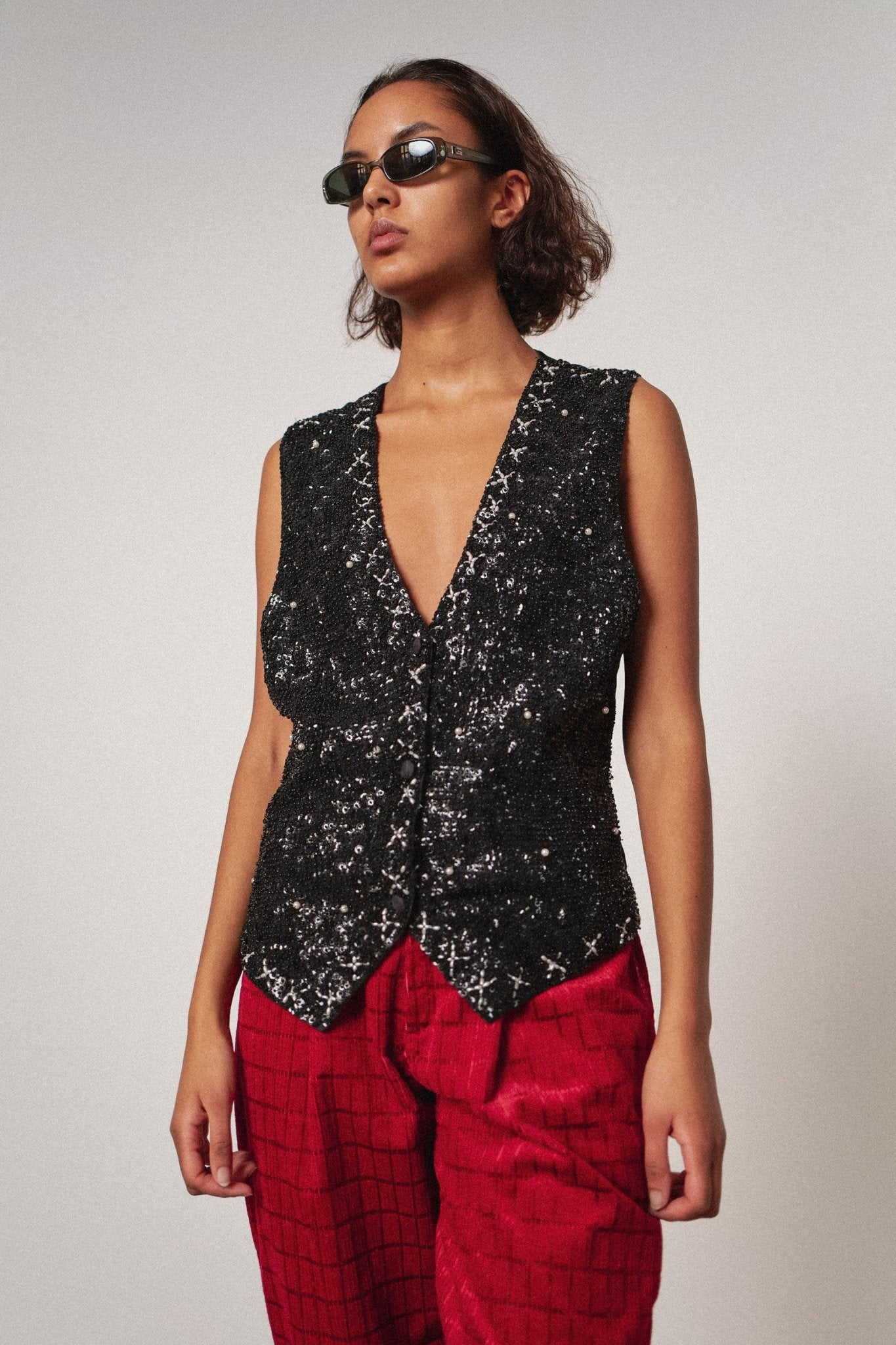 Bead And Sequin waistcoat - WILDE