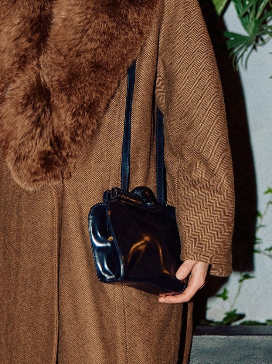 Black Prada leather snake handbag - WILDE