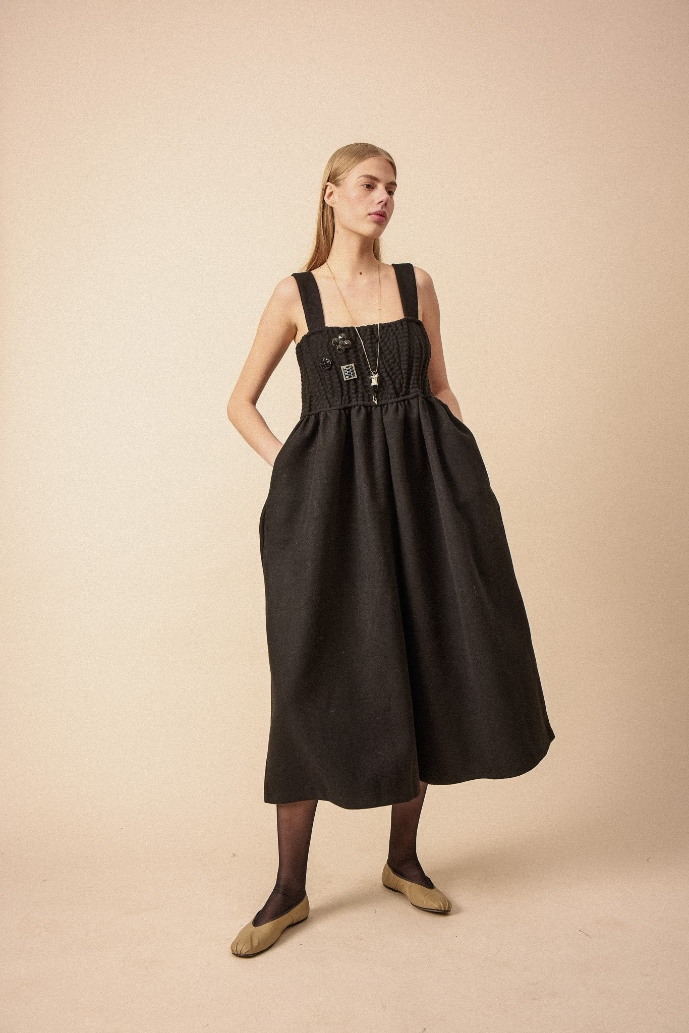 Black Wool Jump Suit - WILDE