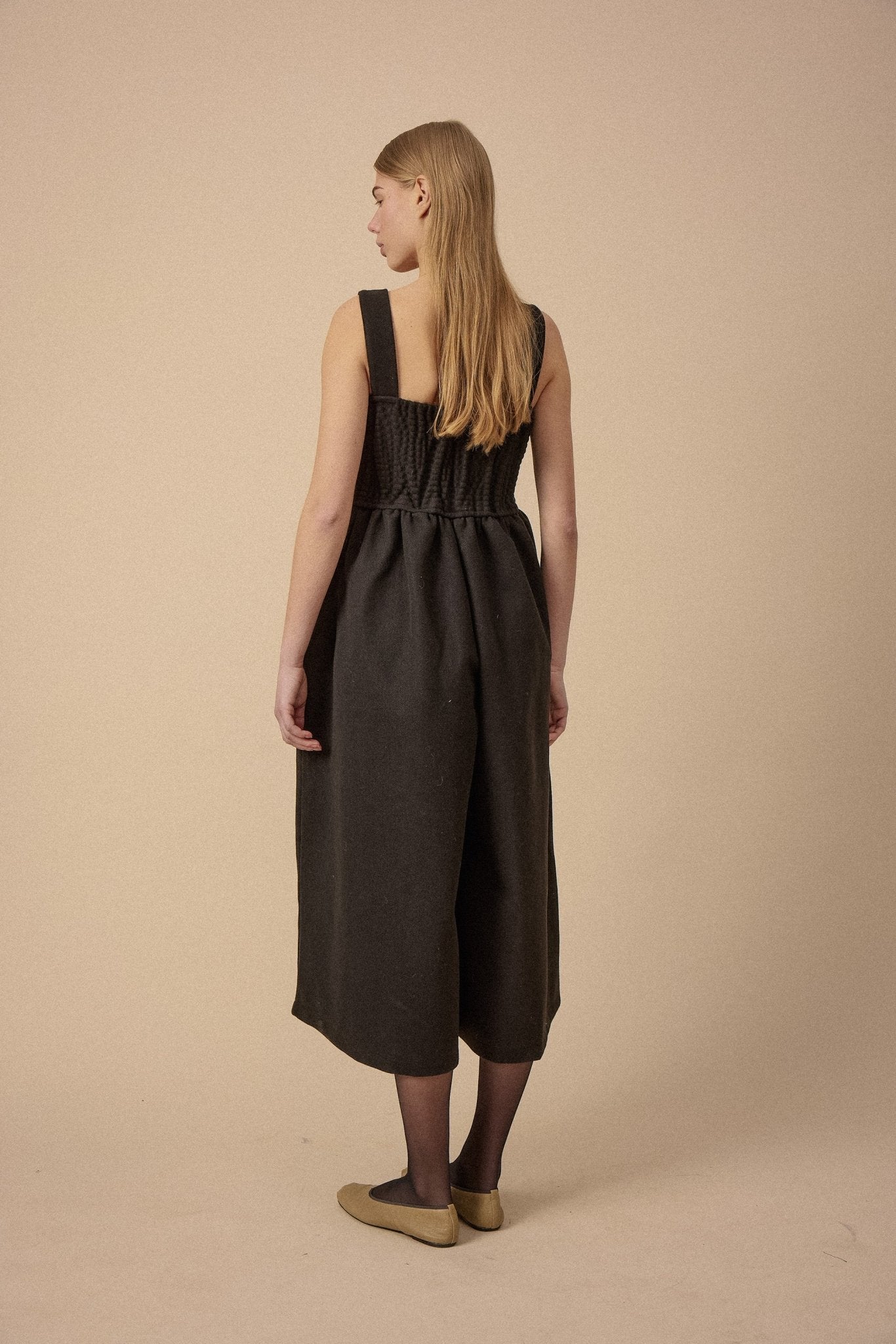 Black Wool Jump Suit - WILDE