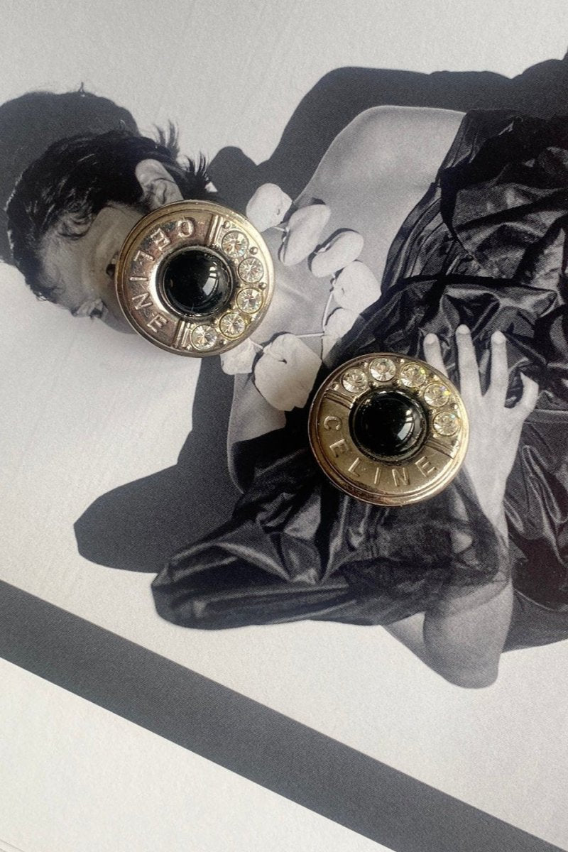 Celine large silver earrings - WILDE