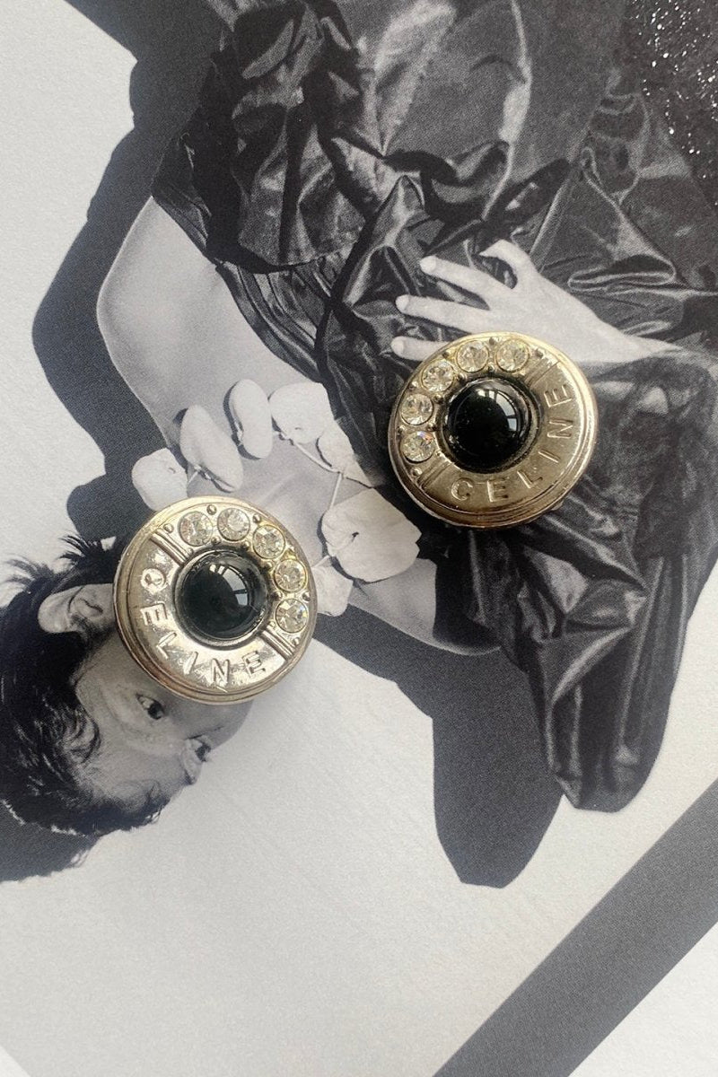 Celine large silver earrings - WILDE