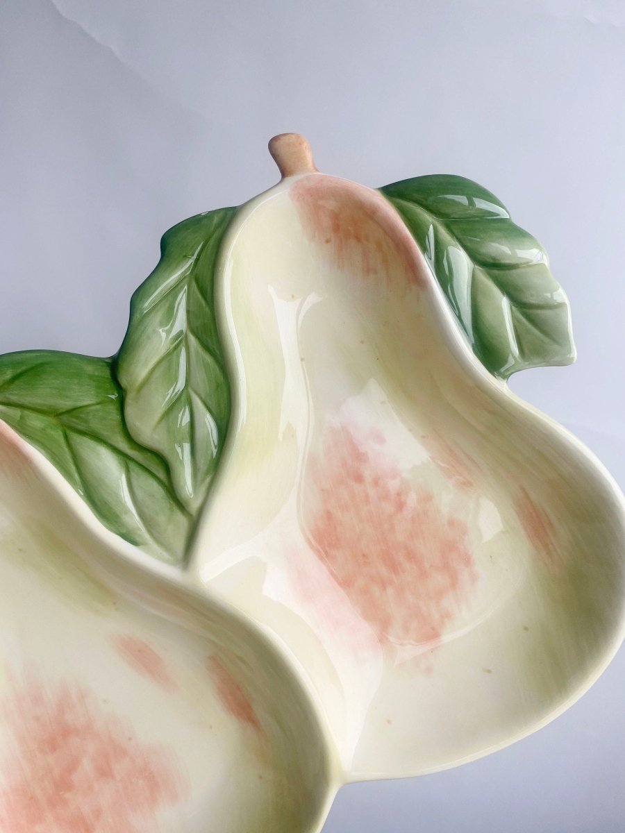 Ceramic large pear display plate - WILDE