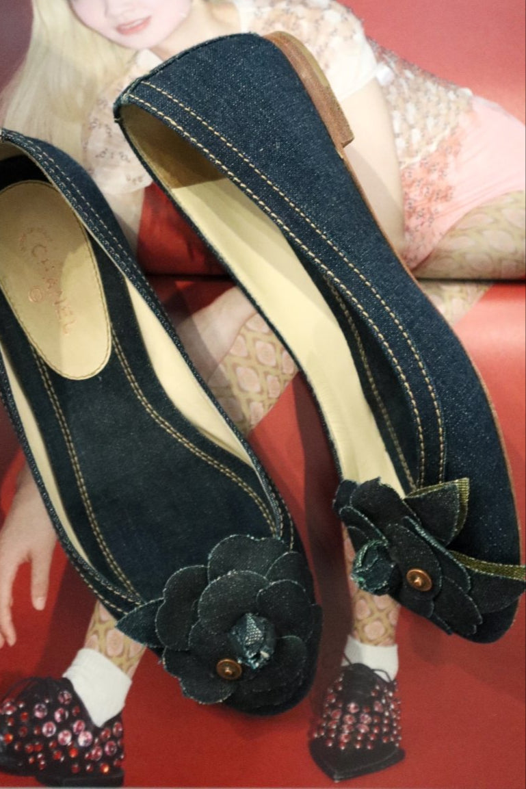 Chanel denim ballerinas - WILDE