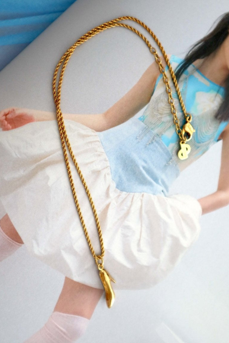Christian Dior stiletto charm necklace - WILDE