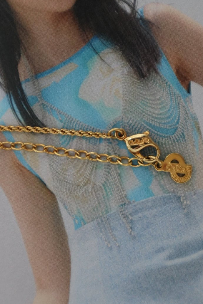 Christian Dior stiletto charm necklace - WILDE