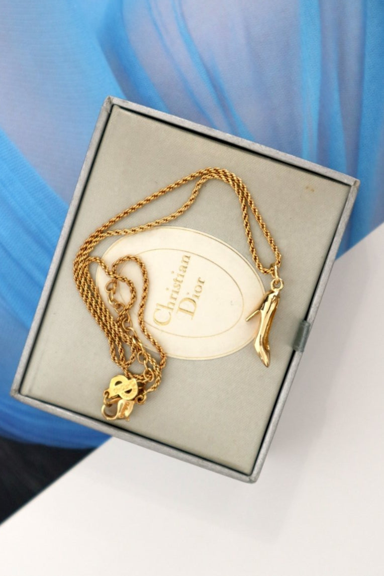 Christian Dior stiletto charm necklace - WILDE