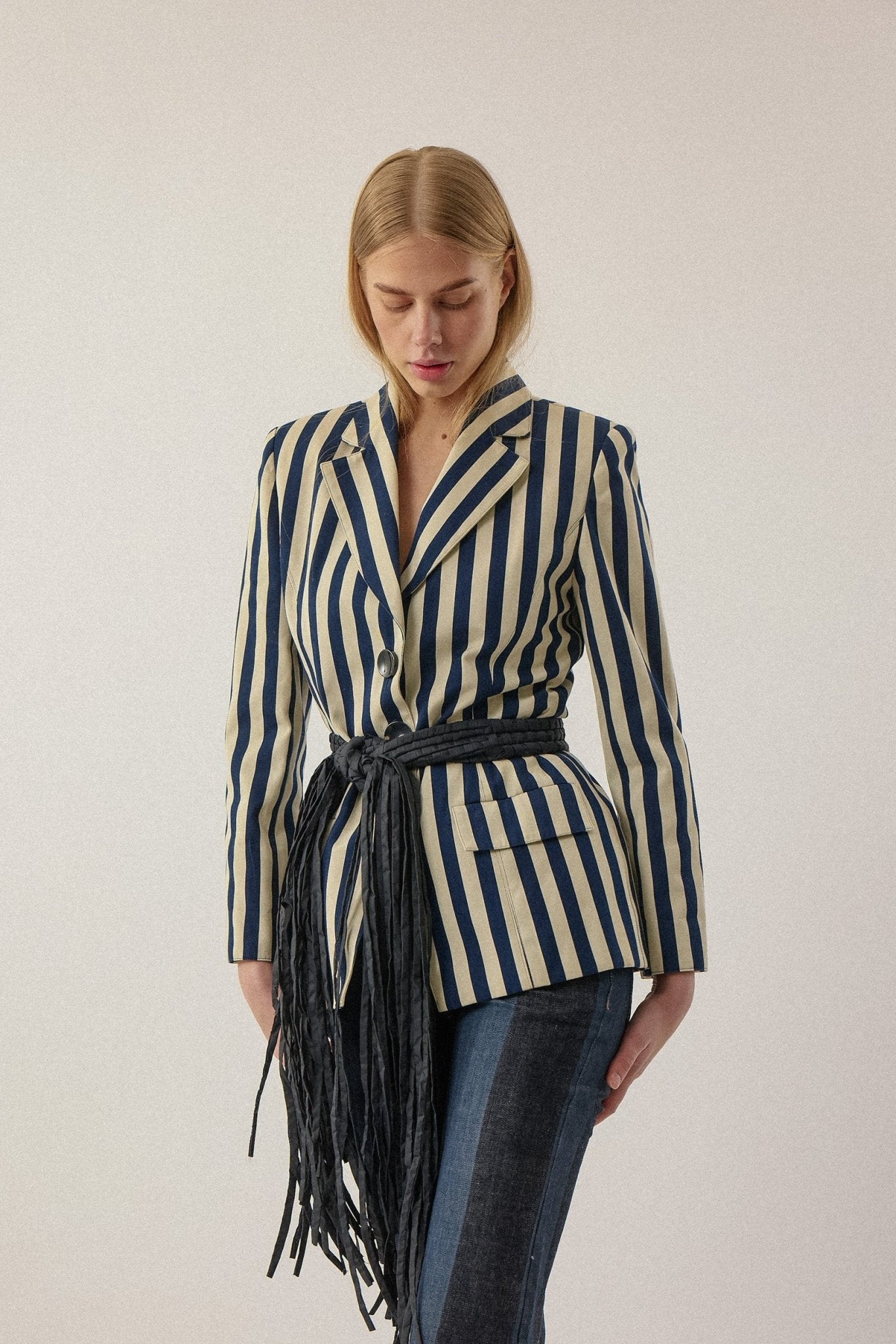 Christian Dior Wide Stripe Cotton Jacket - WILDE