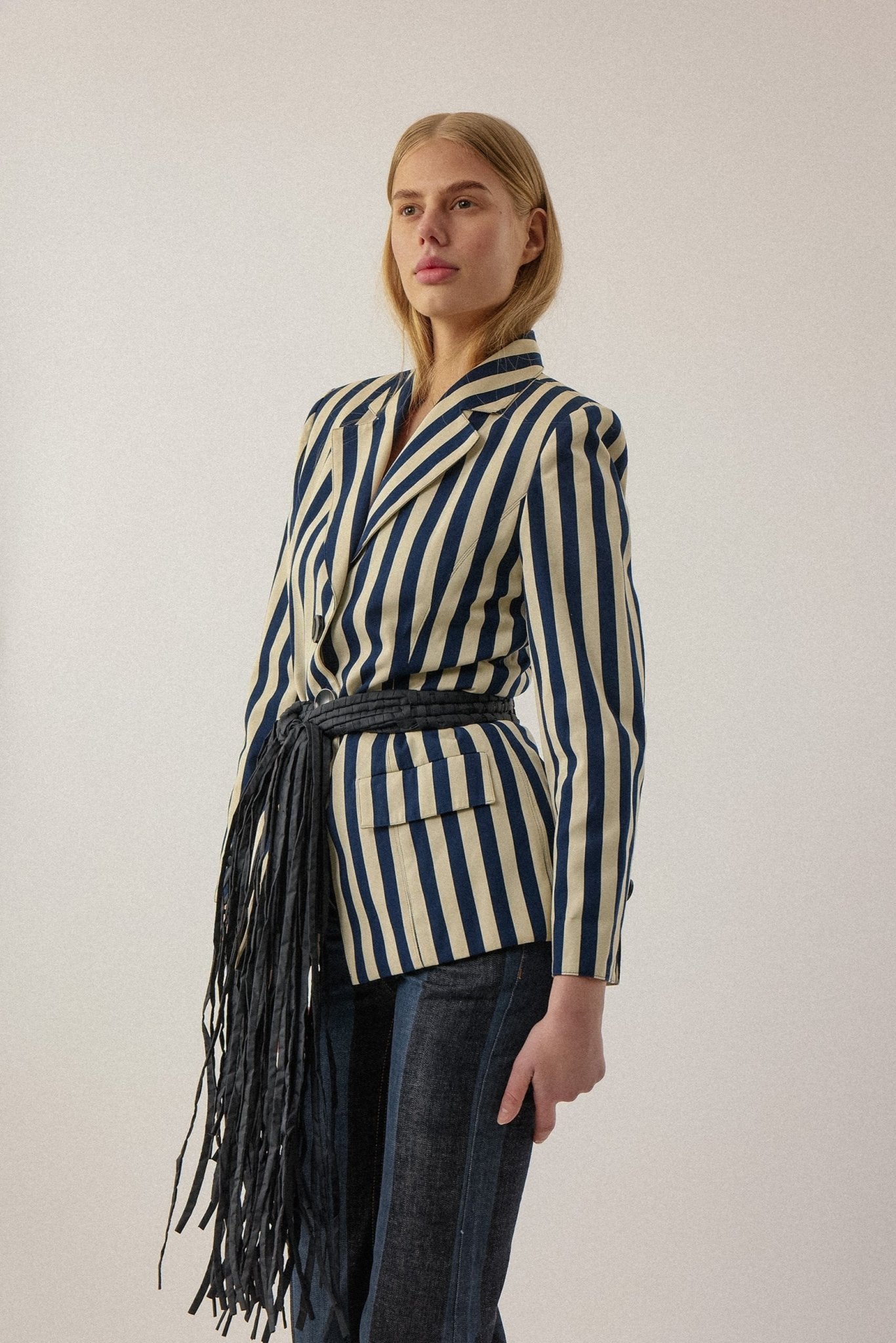 Christian Dior Wide Stripe Cotton Jacket - WILDE