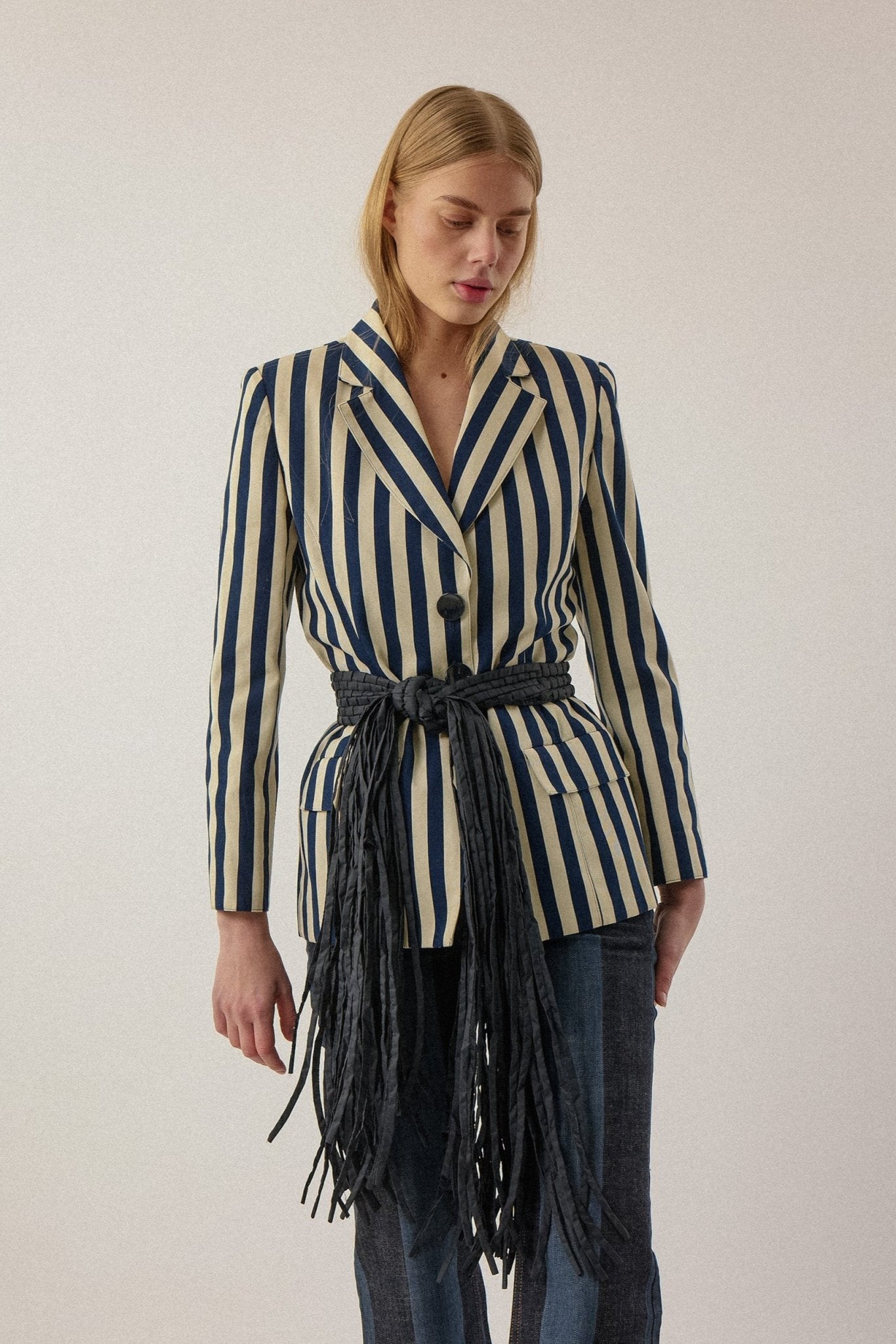 Christian Dior Wide Stripe Cotton Jacket - WILDE
