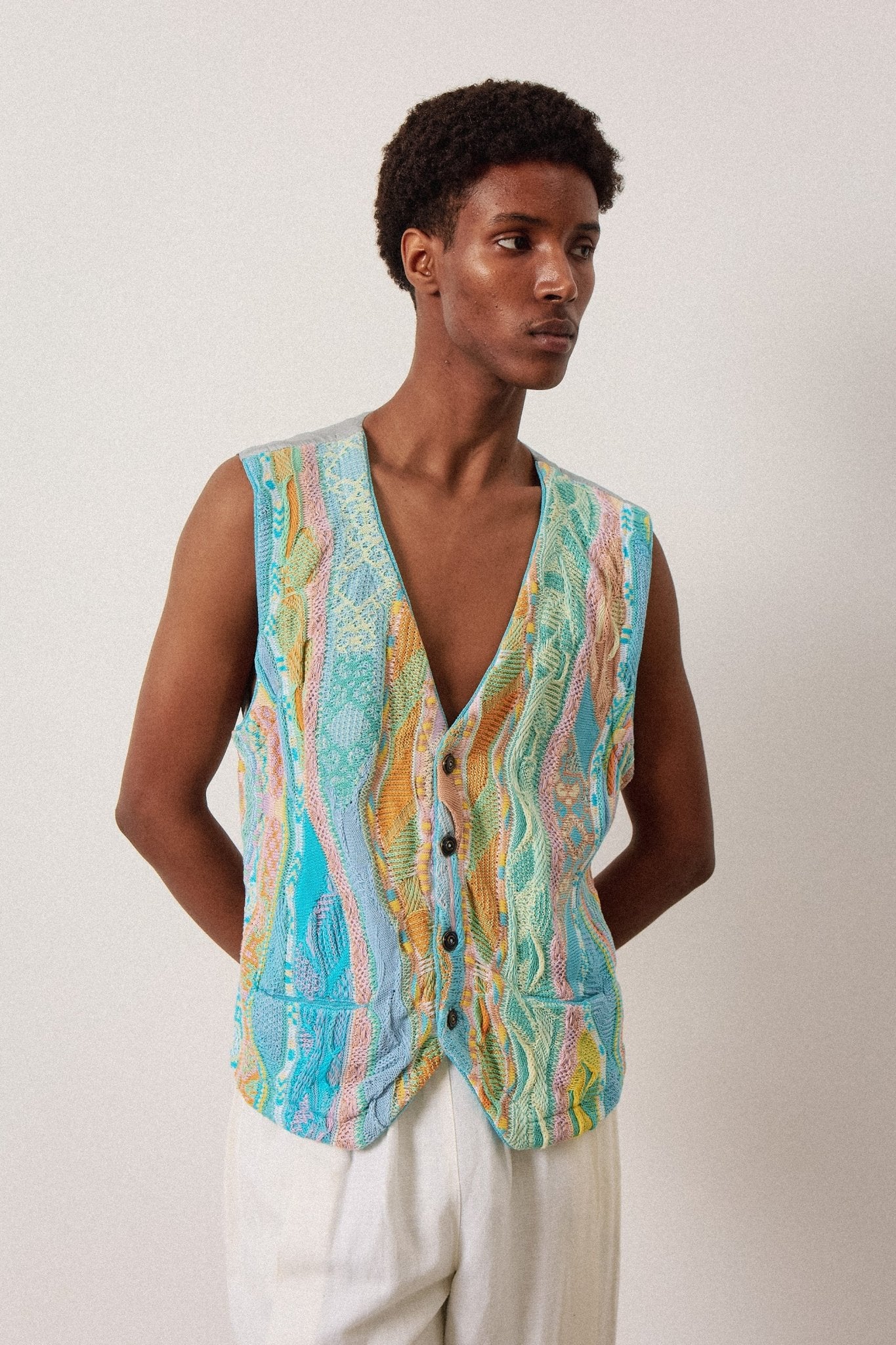 Coogi Blue Waistcoat - WILDE