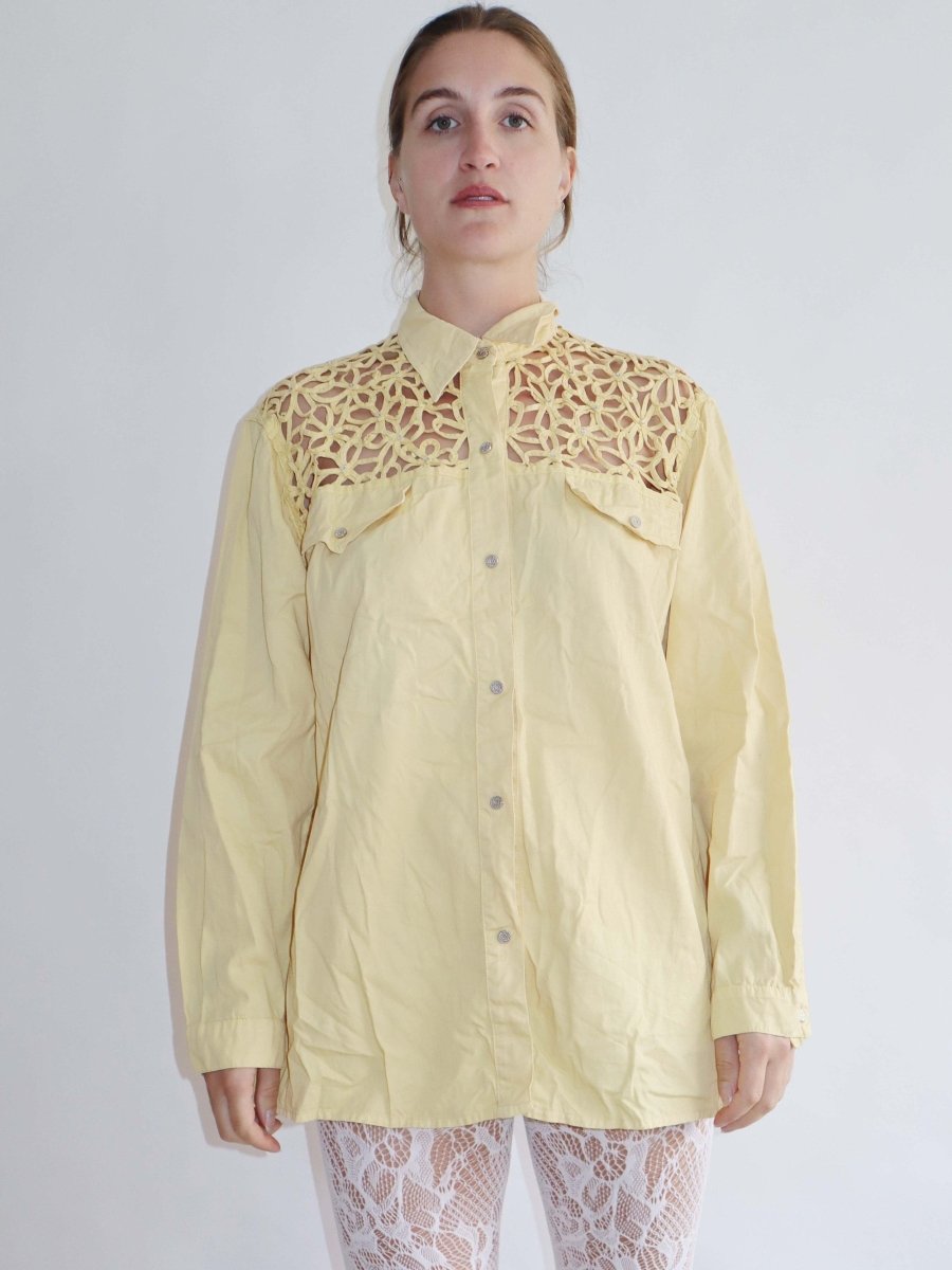 Cut out yellow blouse - WILDE