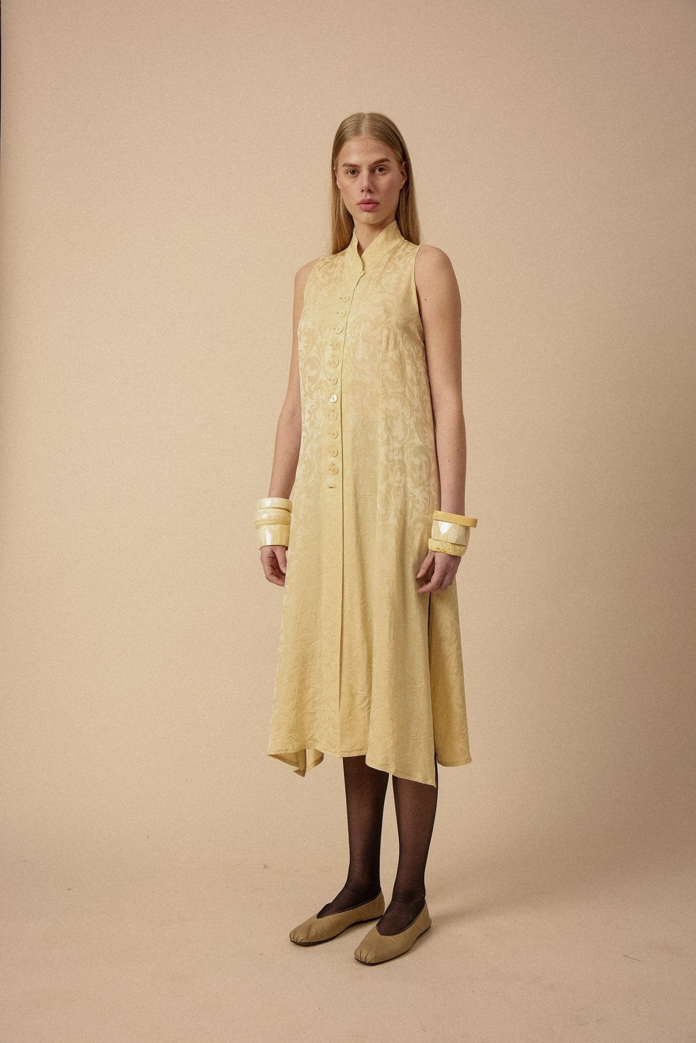 Donna Karan Silk Floral Dress - WILDE