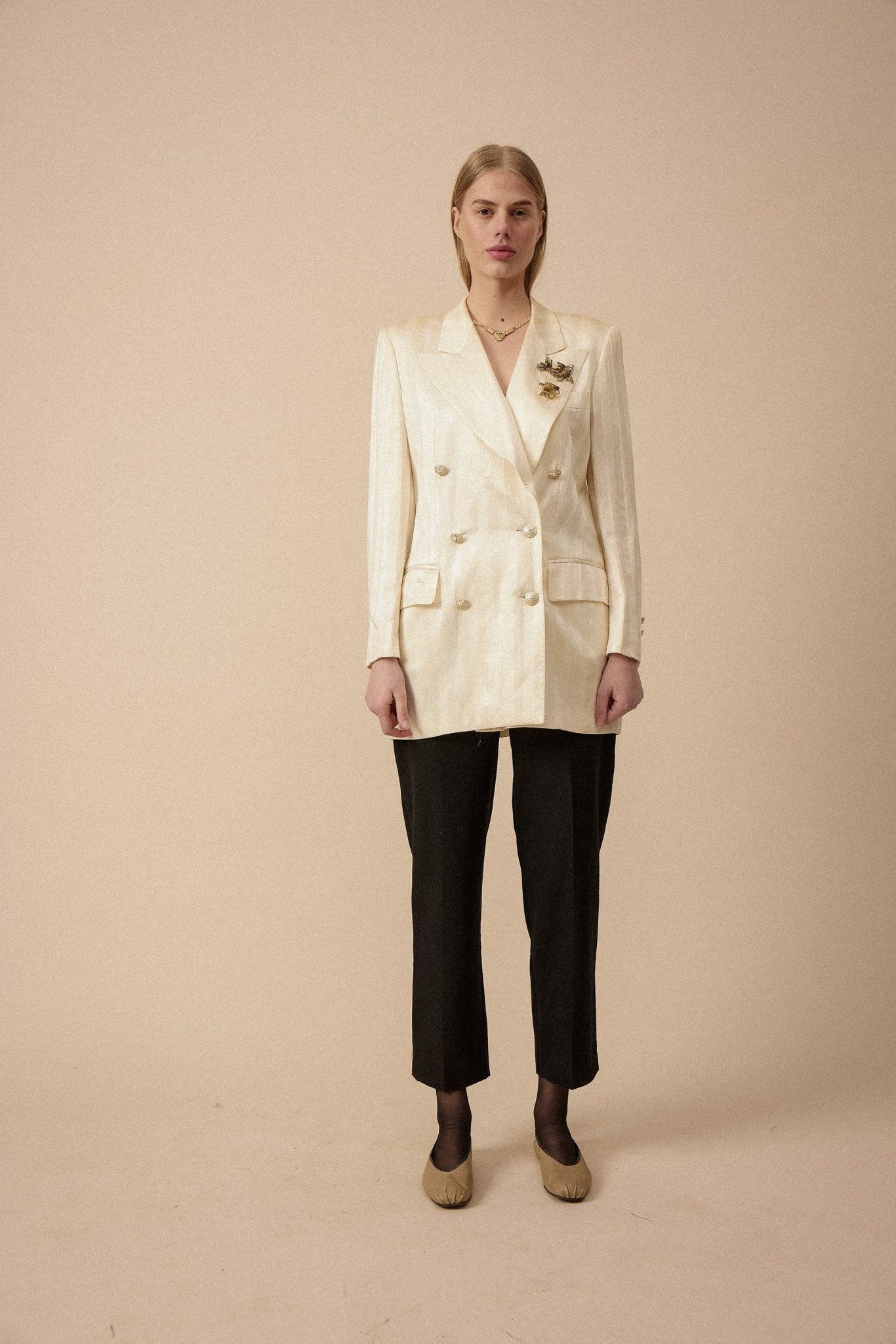 Escada Silk Stripe Jacket - WILDE