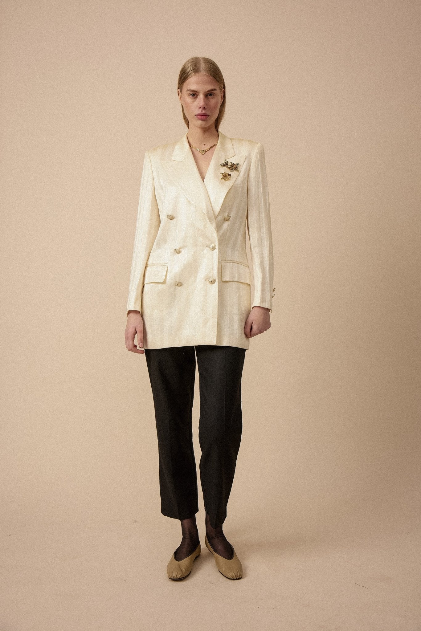 Escada Silk Stripe Jacket - WILDE