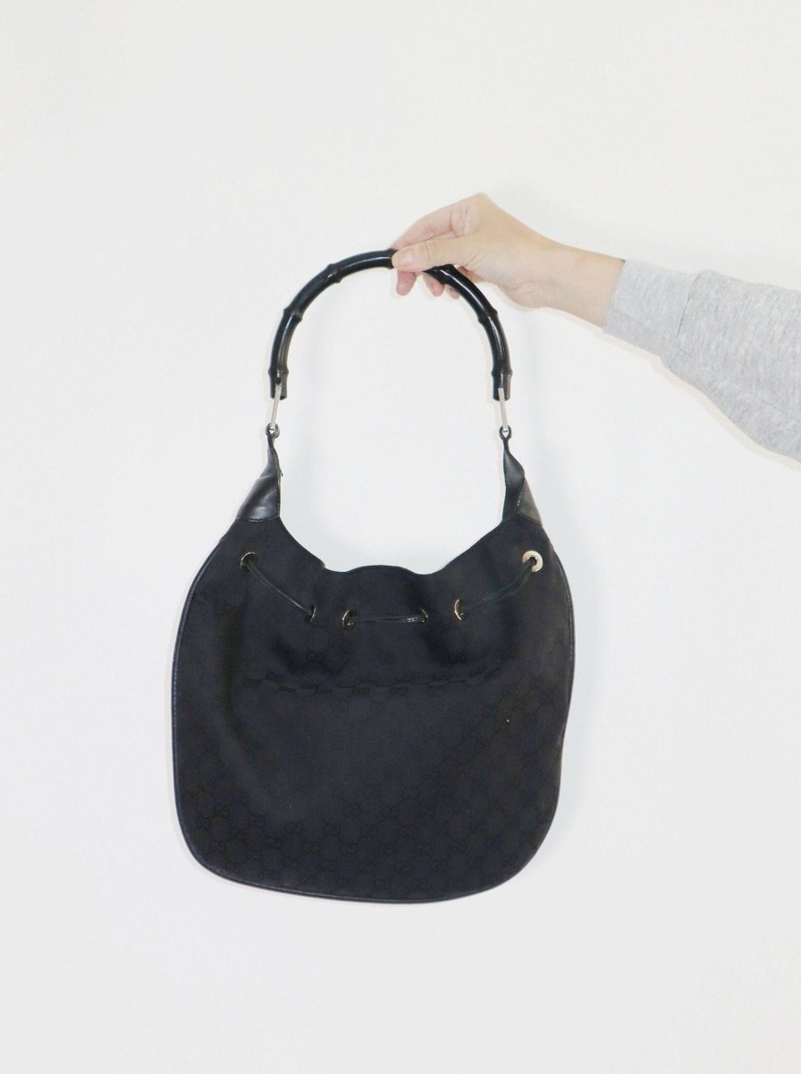Gucci black monogram handbag - WILDE