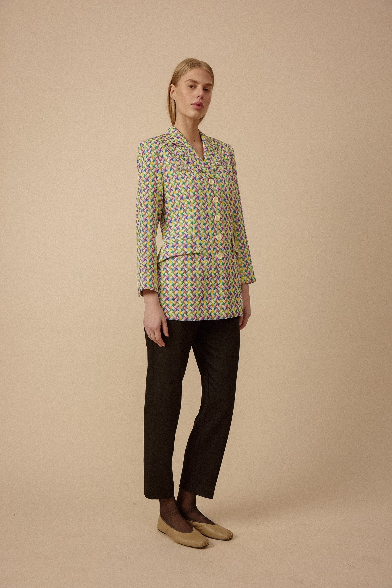 Hanae Mori Rainbow Woven Blazer - WILDE