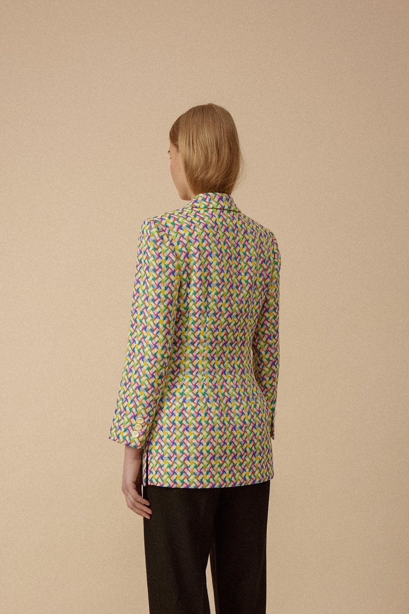 Hanae Mori Rainbow Woven Blazer - WILDE