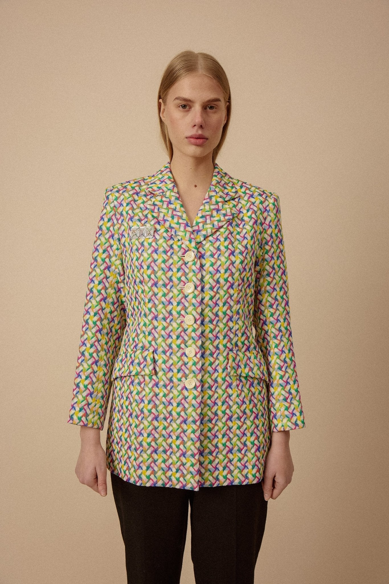Hanae Mori Rainbow Woven Blazer - WILDE