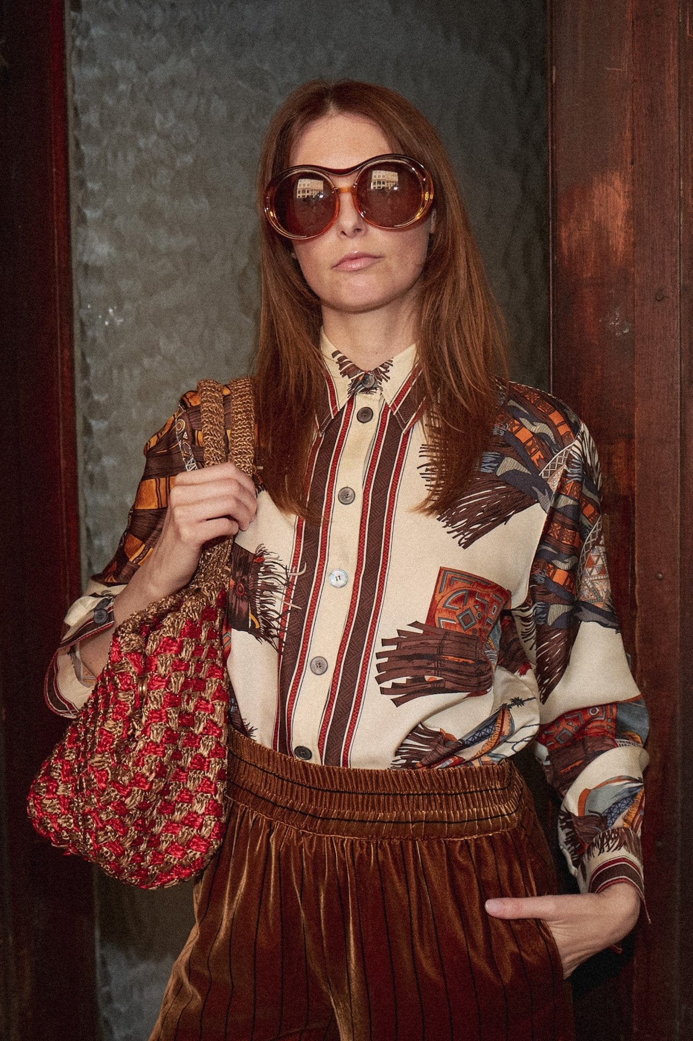 Hermès Silk Print Blouse - WILDE