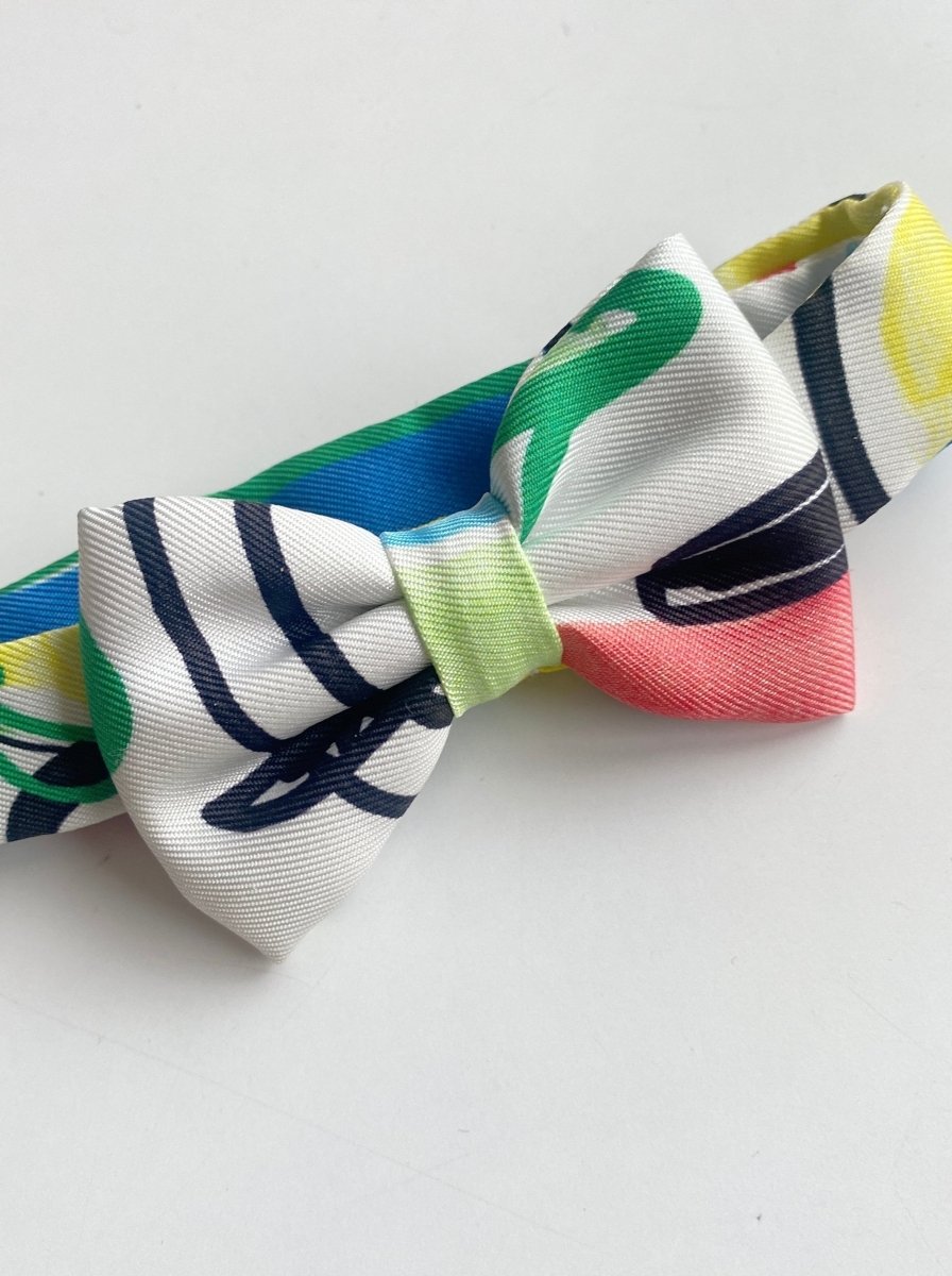 Hermes silk print bow tie - WILDE