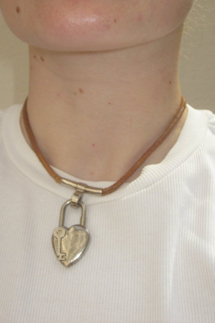 Hermès Vive L'Idee Heart Padlock Choker Necklace - WILDE