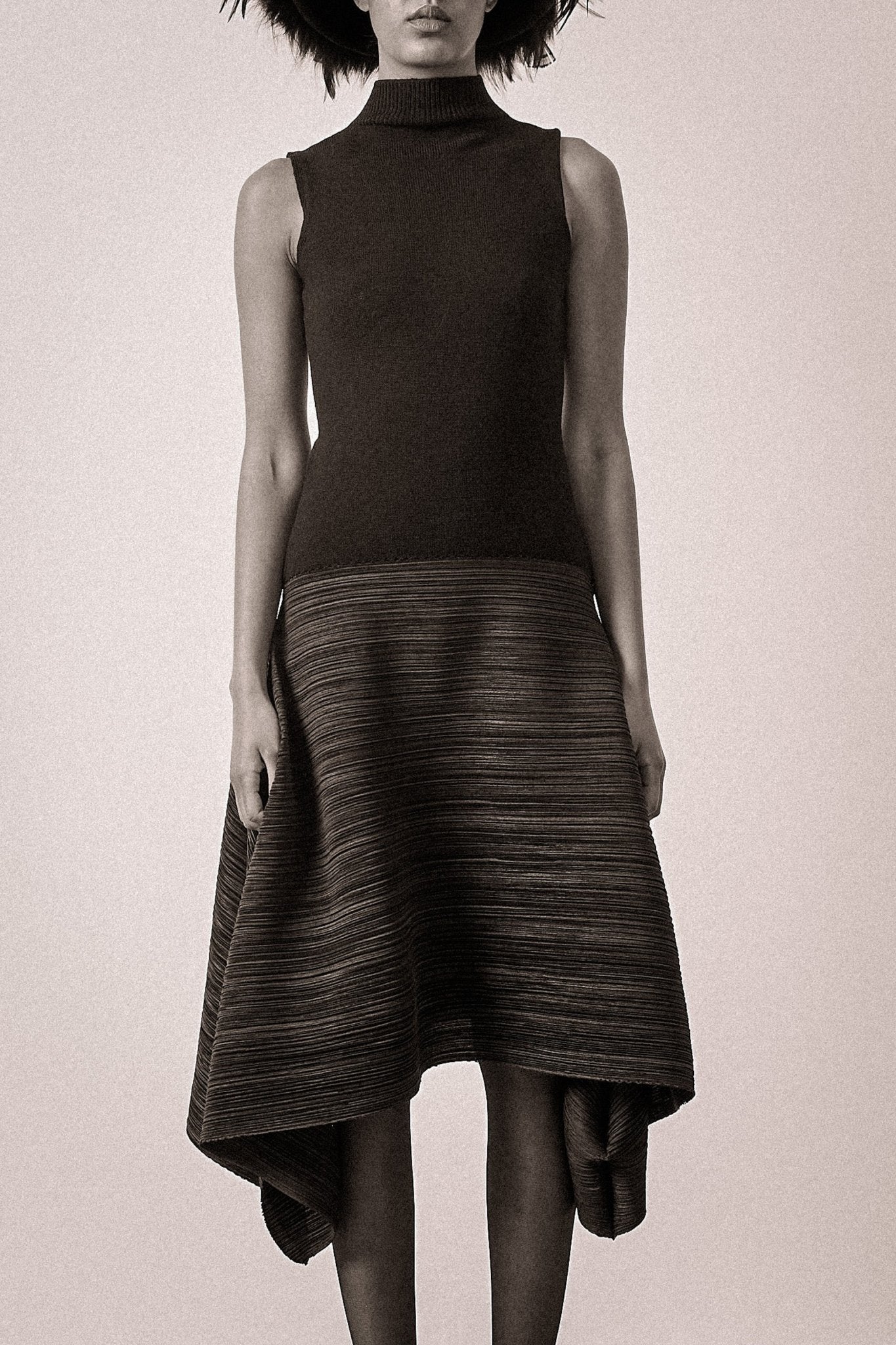 Issey Miyake Pleat Wool Dress - WILDE