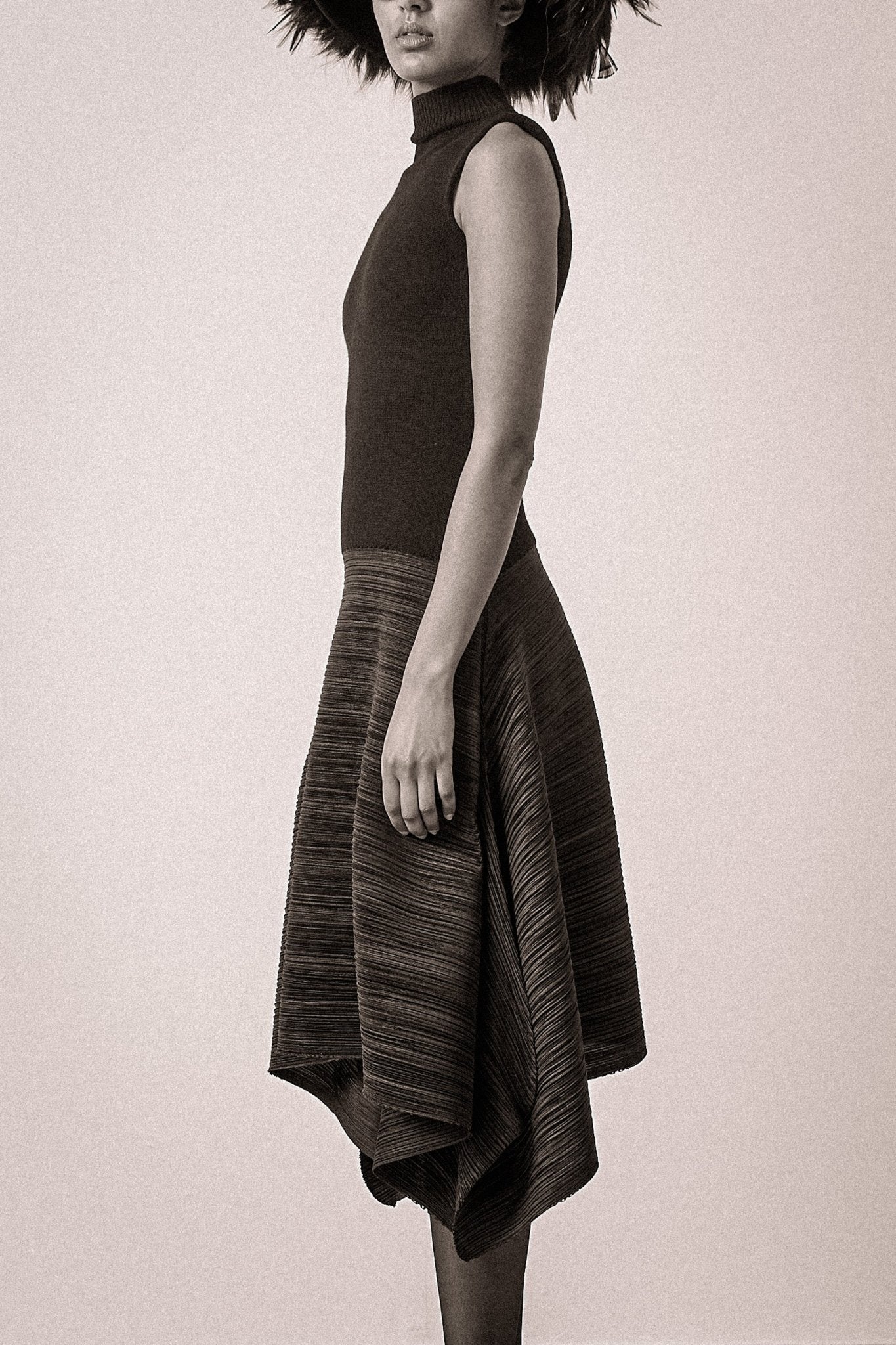 Issey Miyake Pleat Wool Dress - WILDE