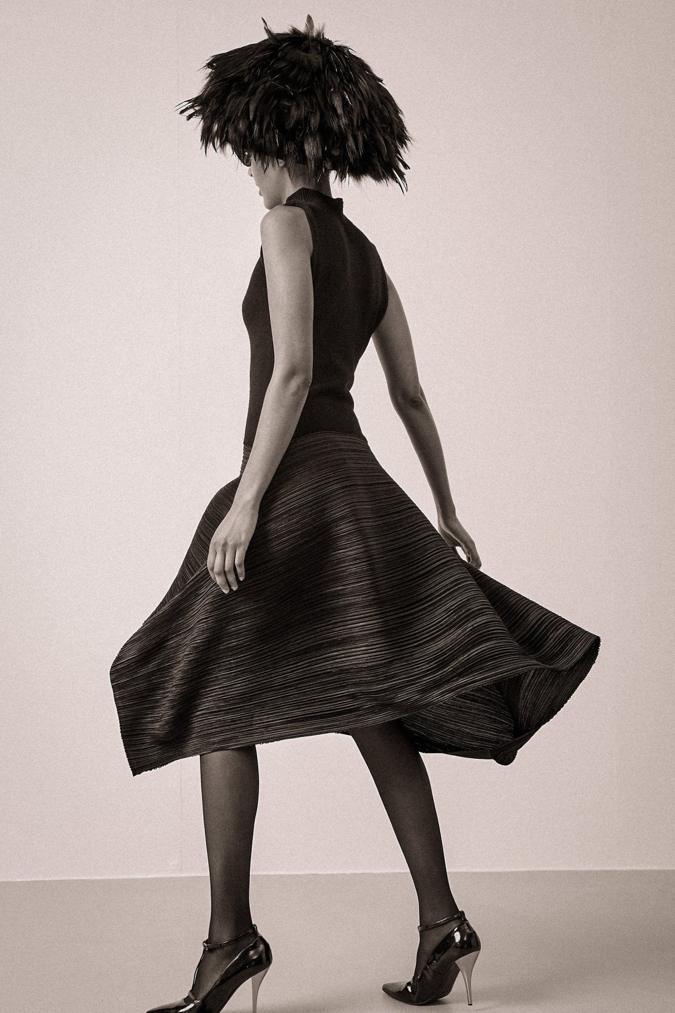Issey Miyake Pleat Wool Dress - WILDE