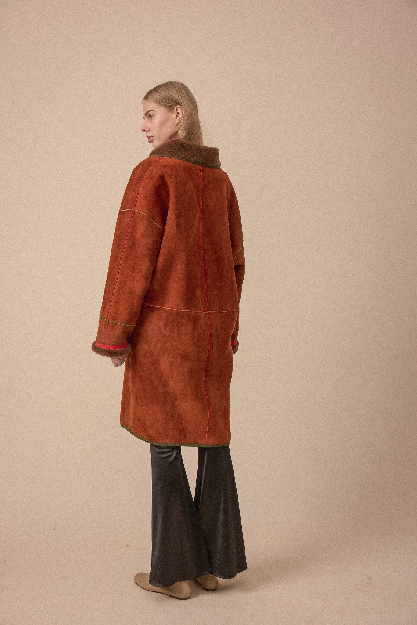 Jacques Saint Just Shearling Leather Coat - WILDE