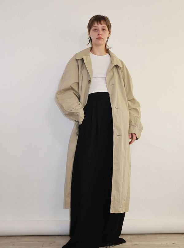Khaki long trench coat - WILDE